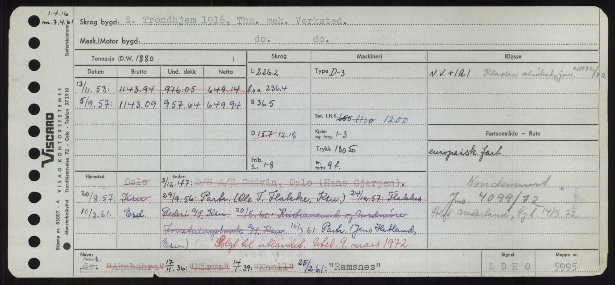 Sjøfartsdirektoratet med forløpere, Skipsmålingen, RA/S-1627/H/Hd/L0030: Fartøy, Q-Riv, p. 147