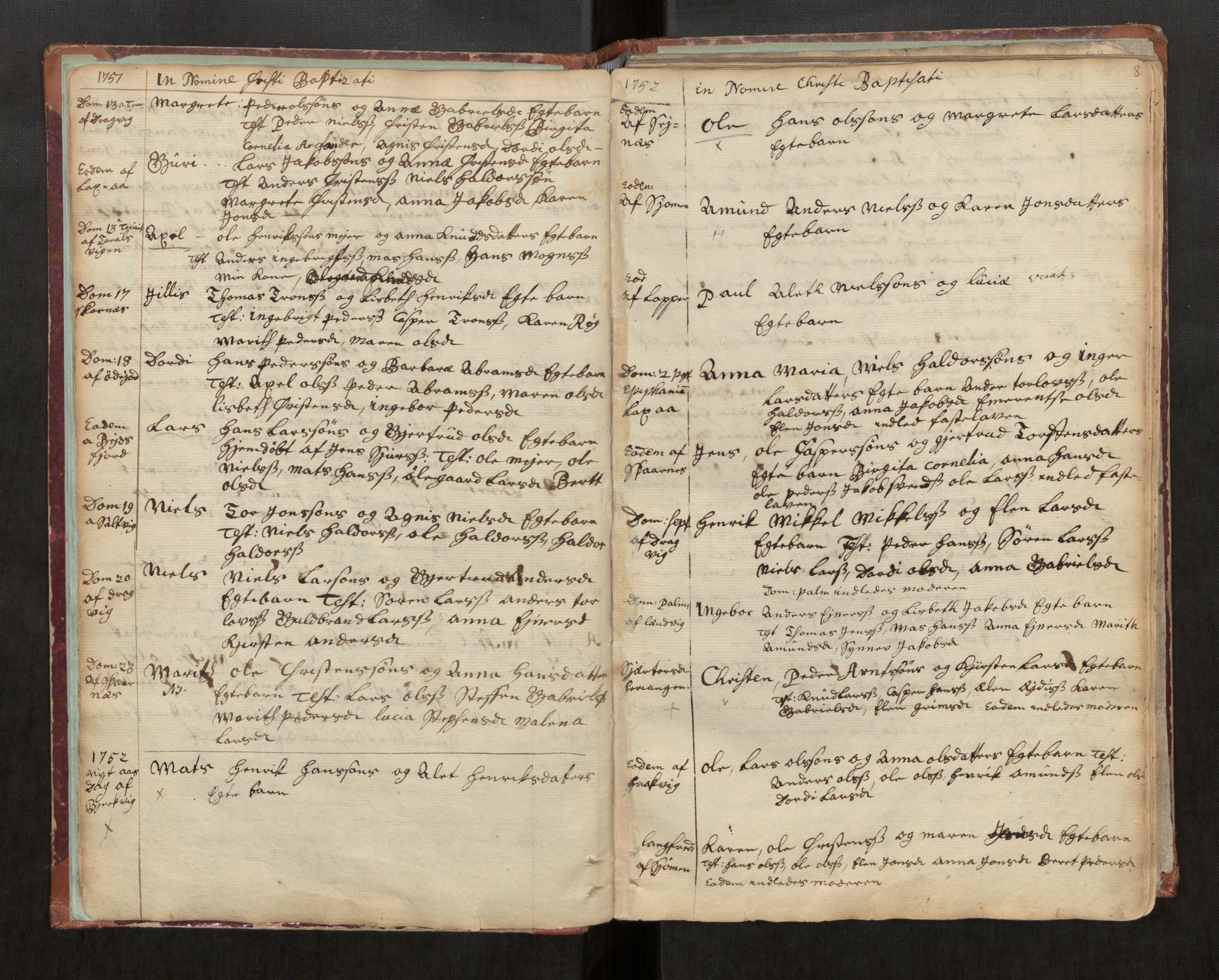Ministerialprotokoller, klokkerbøker og fødselsregistre - Nordland, AV/SAT-A-1459/863/L0891: Parish register (official) no. 863A03, 1748-1764, p. 8