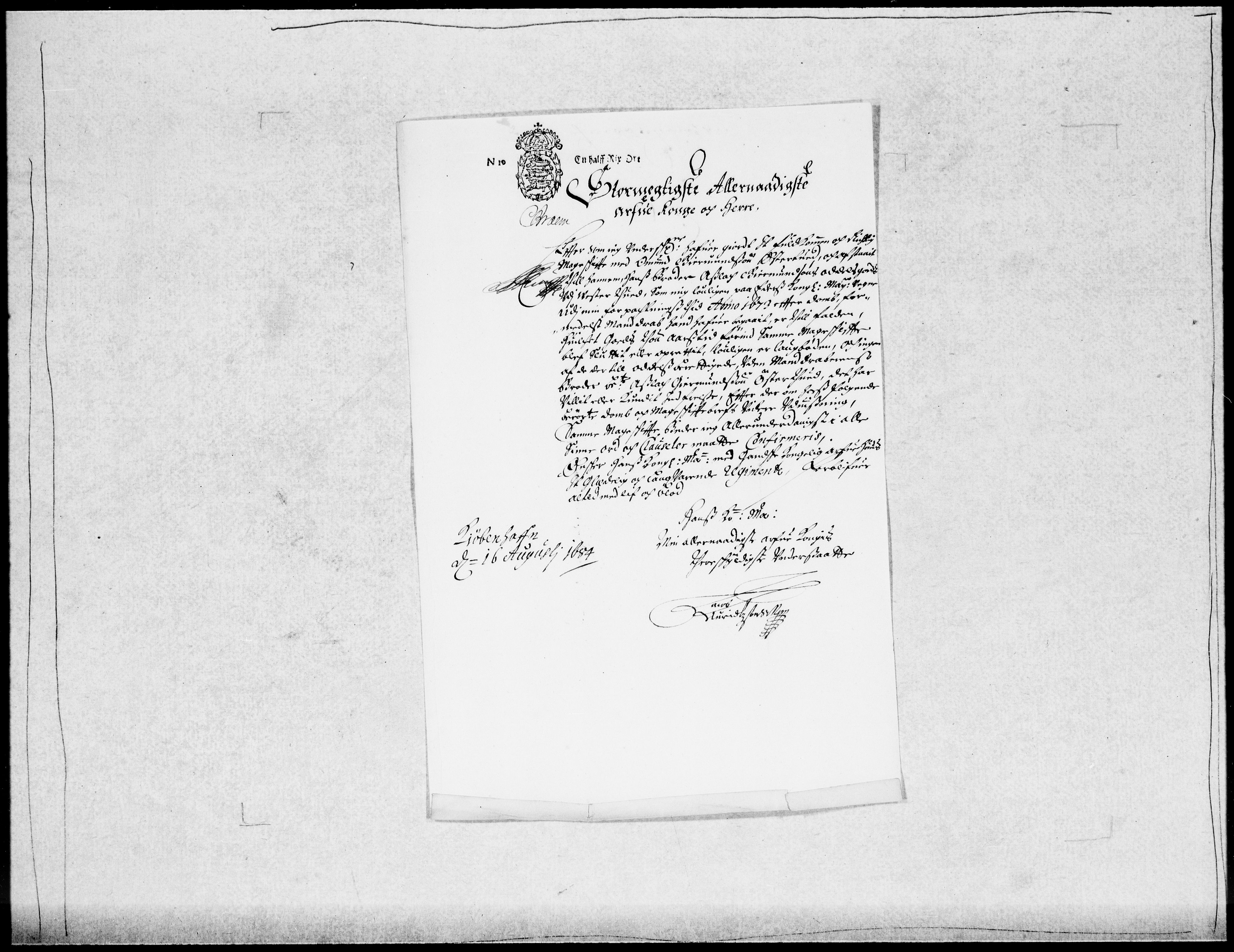 Danske Kanselli 1572-1799, AV/RA-EA-3023/F/Fc/Fcc/Fcca/L0037: Norske innlegg 1572-1799, 1684, p. 340