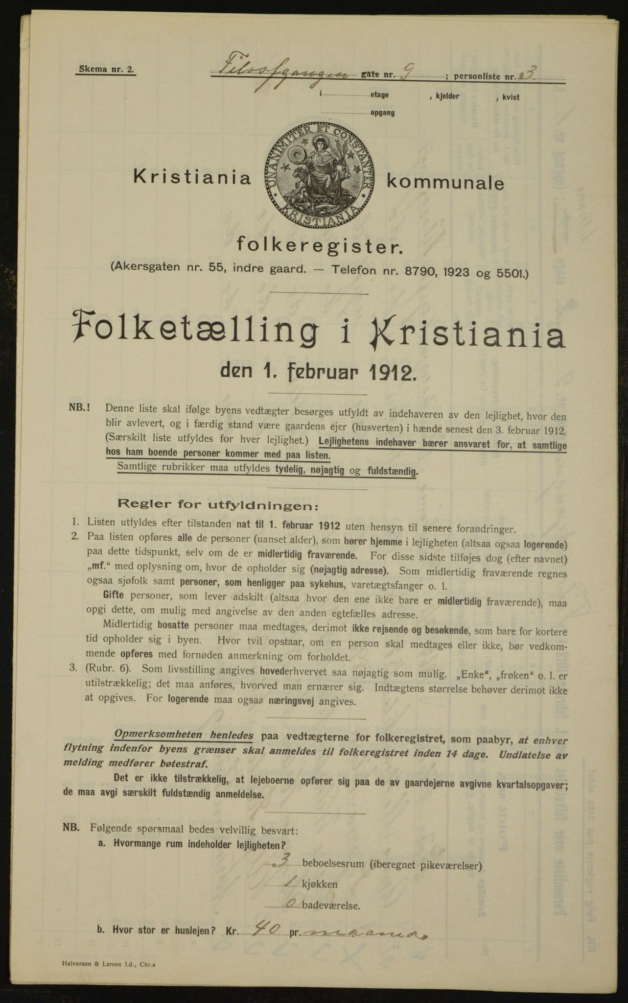 OBA, Municipal Census 1912 for Kristiania, 1912, p. 24235