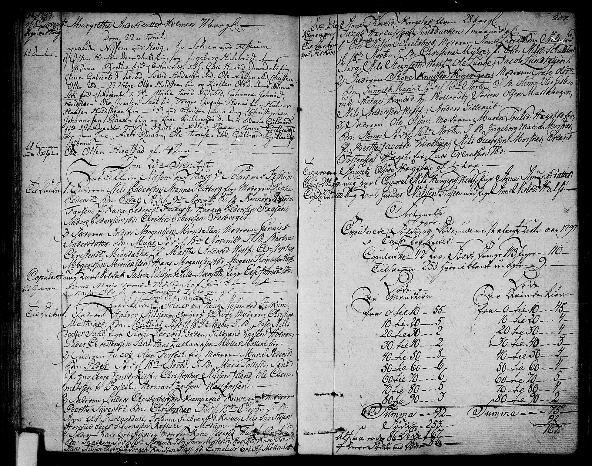 Eiker kirkebøker, AV/SAKO-A-4/F/Fa/L0009: Parish register (official) no. I 9, 1789-1806, p. 206-207