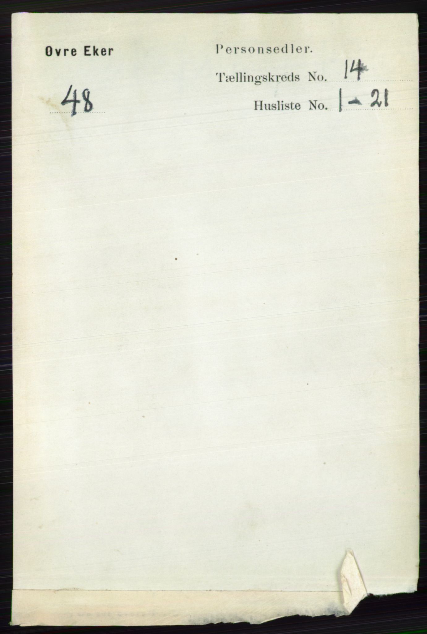 RA, 1891 census for 0624 Øvre Eiker, 1891, p. 6453