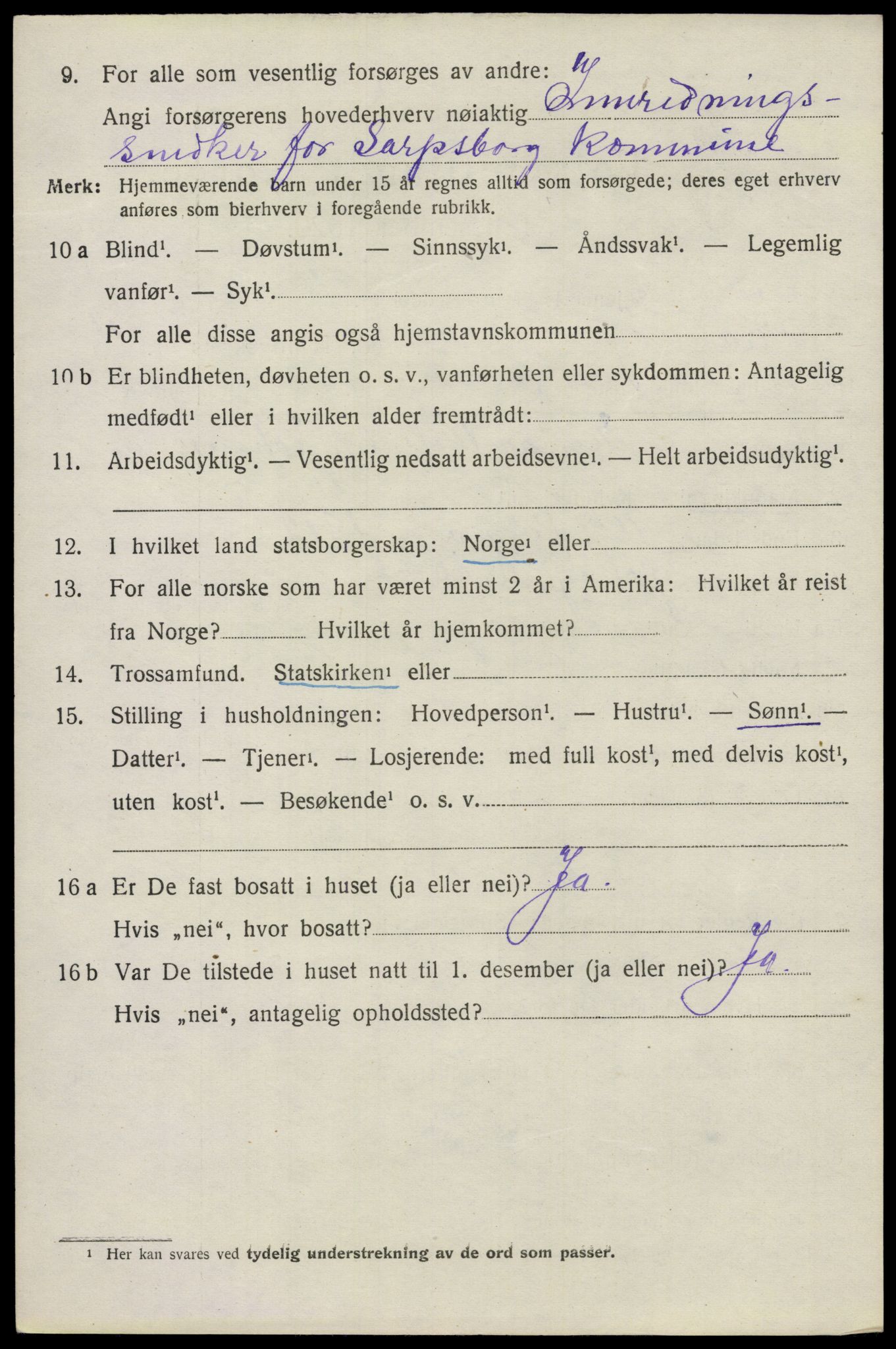 SAO, 1920 census for Kråkerøy, 1920, p. 5773