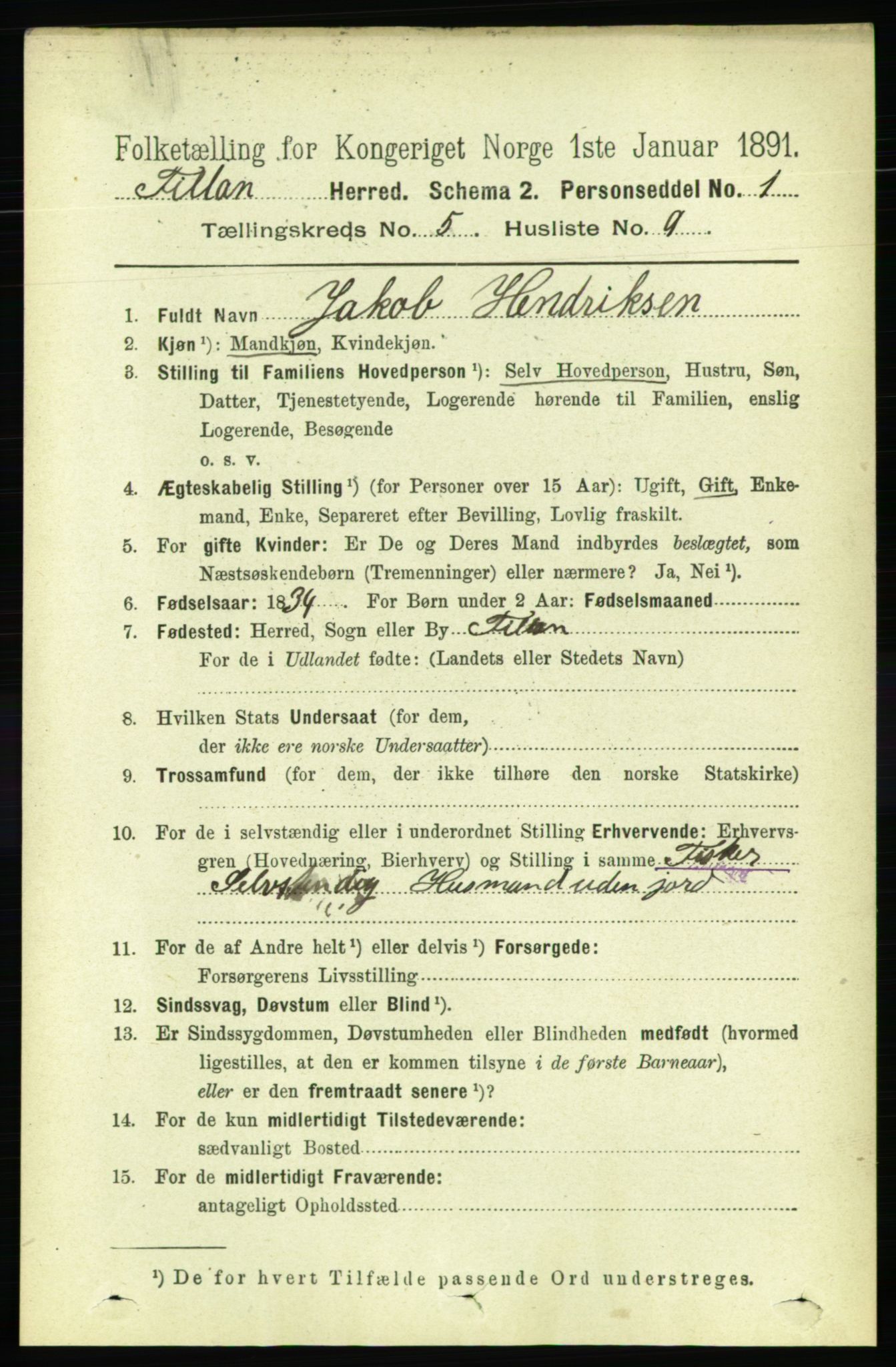 RA, 1891 census for 1616 Fillan, 1891, p. 1042