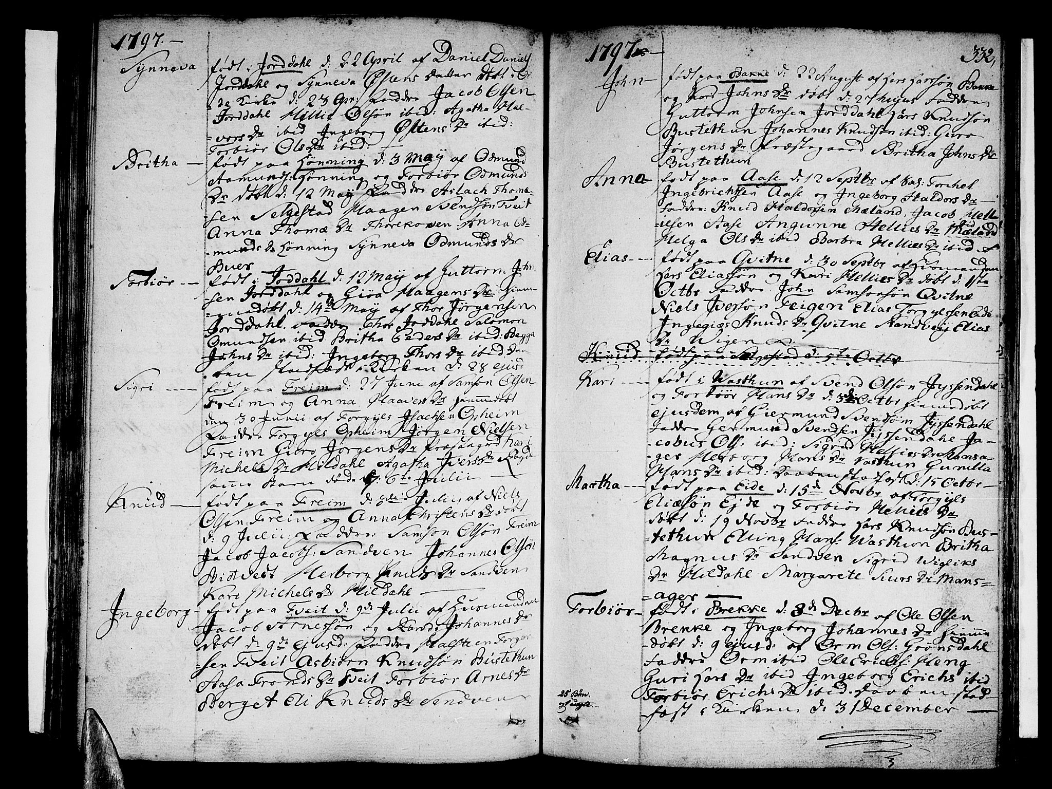 Ullensvang sokneprestembete, SAB/A-78701/H/Haa: Parish register (official) no. A 7 /3, 1788-1804, p. 331-332