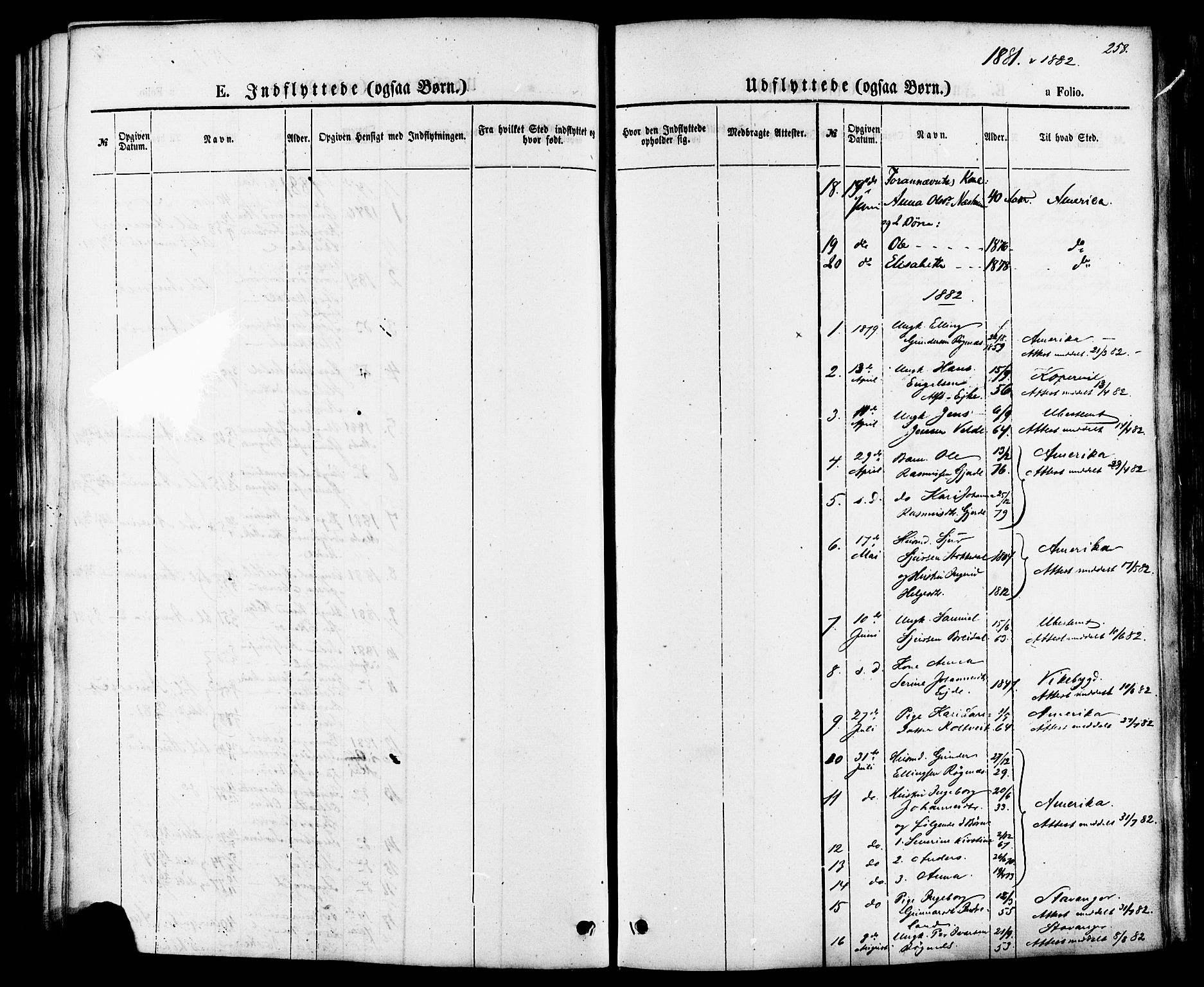 Skjold sokneprestkontor, AV/SAST-A-101847/H/Ha/Haa/L0007: Parish register (official) no. A 7, 1857-1882, p. 258