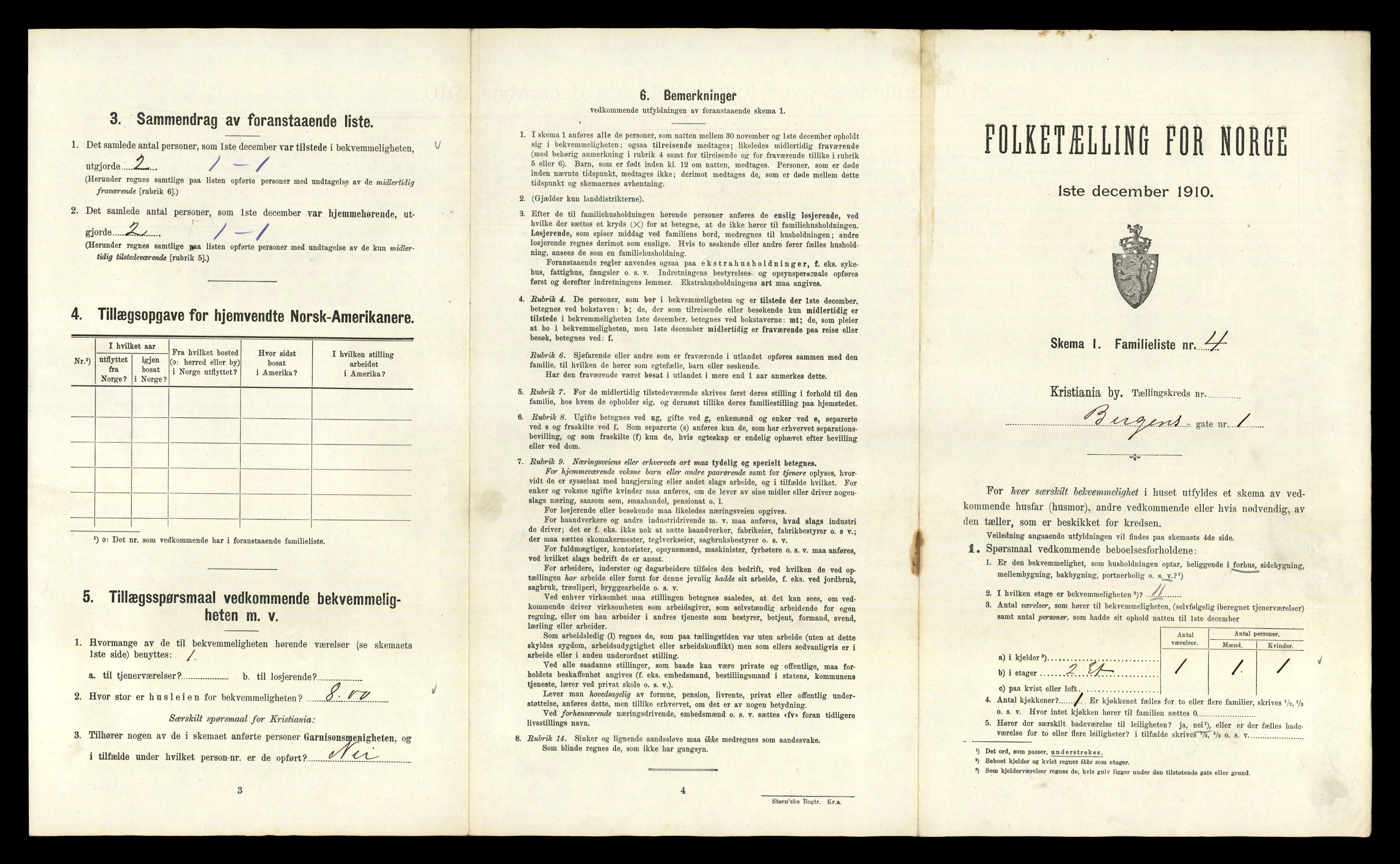 RA, 1910 census for Kristiania, 1910, p. 4829