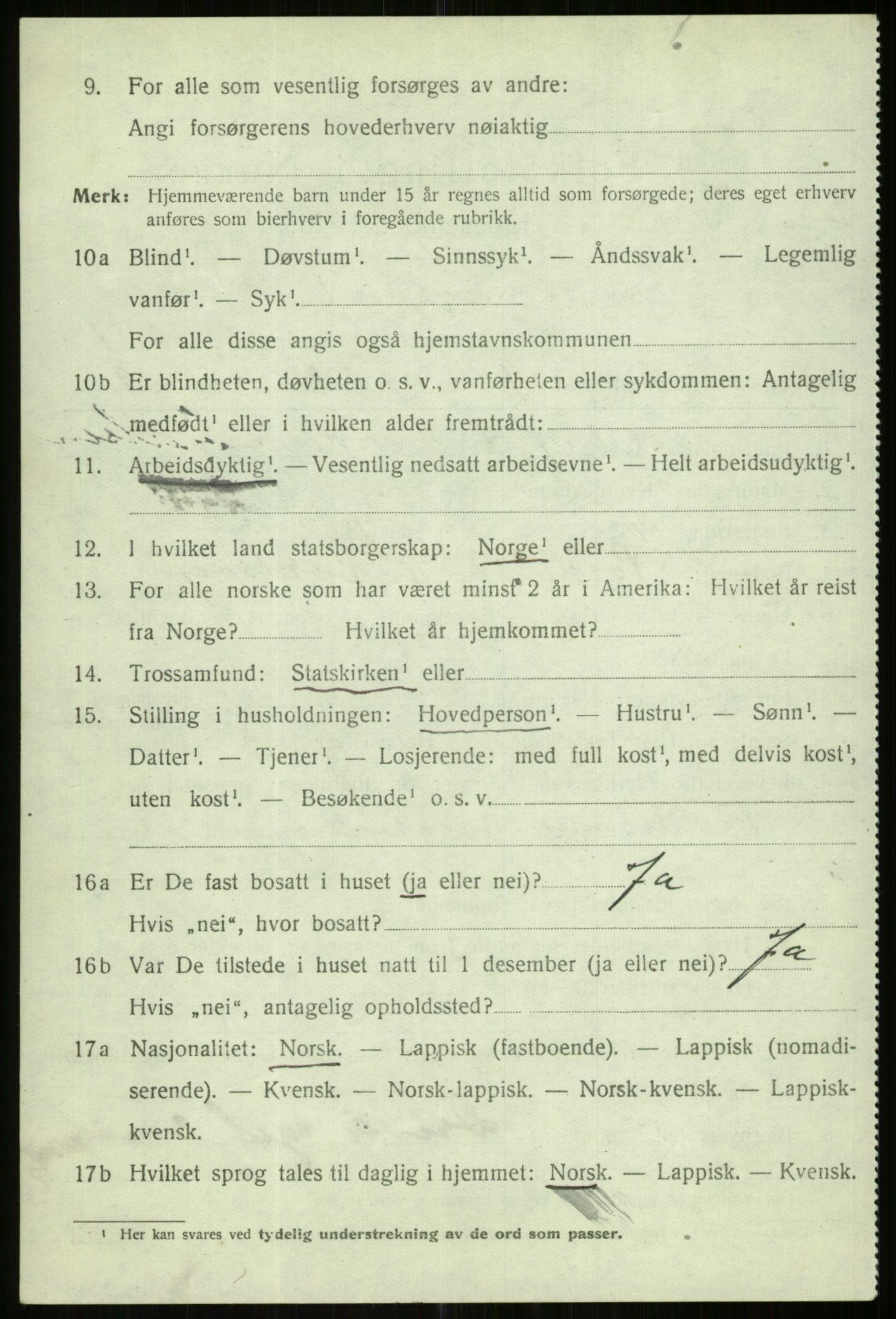 SATØ, 1920 census for Karlsøy, 1920, p. 2621