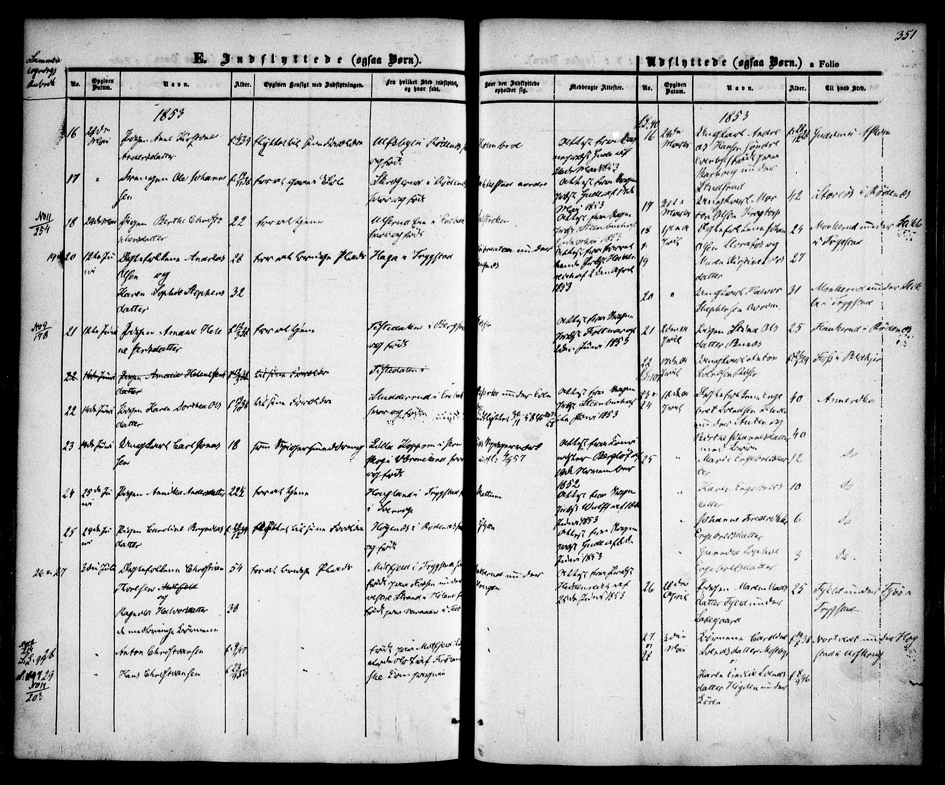 Høland prestekontor Kirkebøker, AV/SAO-A-10346a/F/Fa/L0009: Parish register (official) no. I 9, 1846-1853, p. 351