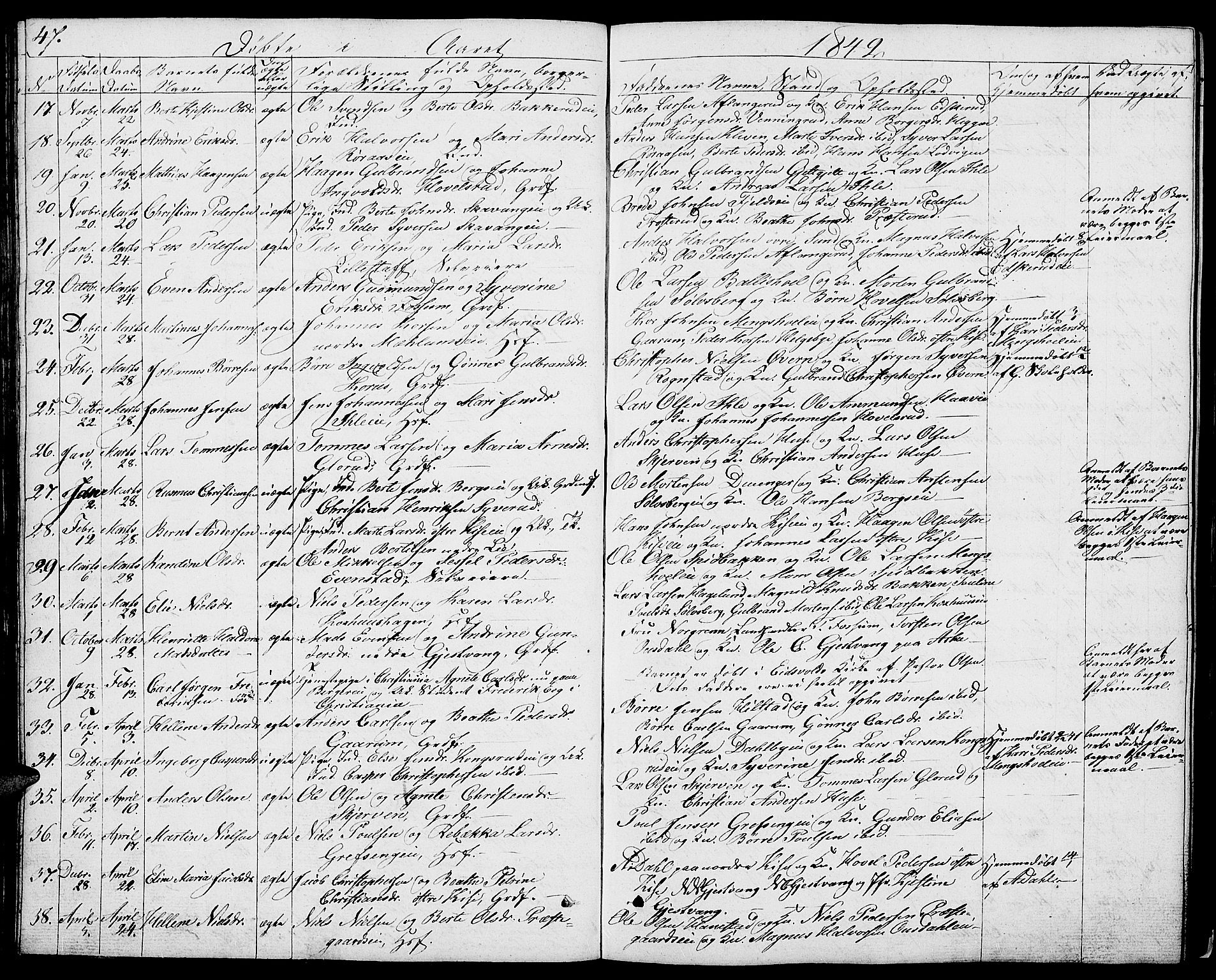 Nes prestekontor, Hedmark, AV/SAH-PREST-020/L/La/L0004: Parish register (copy) no. 4, 1832-1861, p. 47