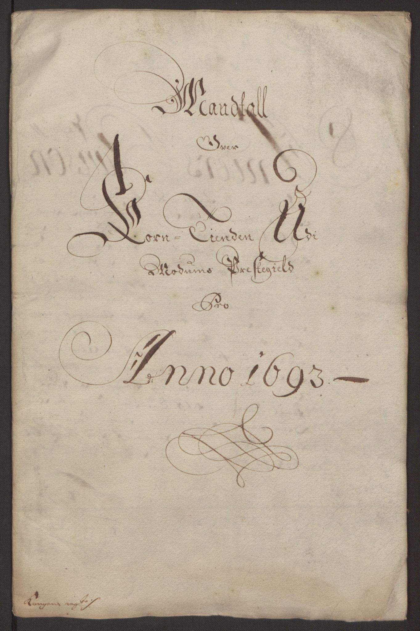 Rentekammeret inntil 1814, Reviderte regnskaper, Fogderegnskap, RA/EA-4092/R25/L1682: Fogderegnskap Buskerud, 1693, p. 21