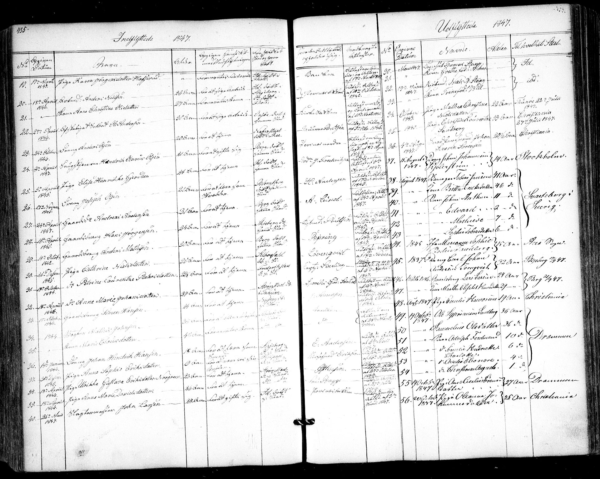 Halden prestekontor Kirkebøker, AV/SAO-A-10909/F/Fa/L0006: Parish register (official) no. I 6, 1845-1856, p. 455