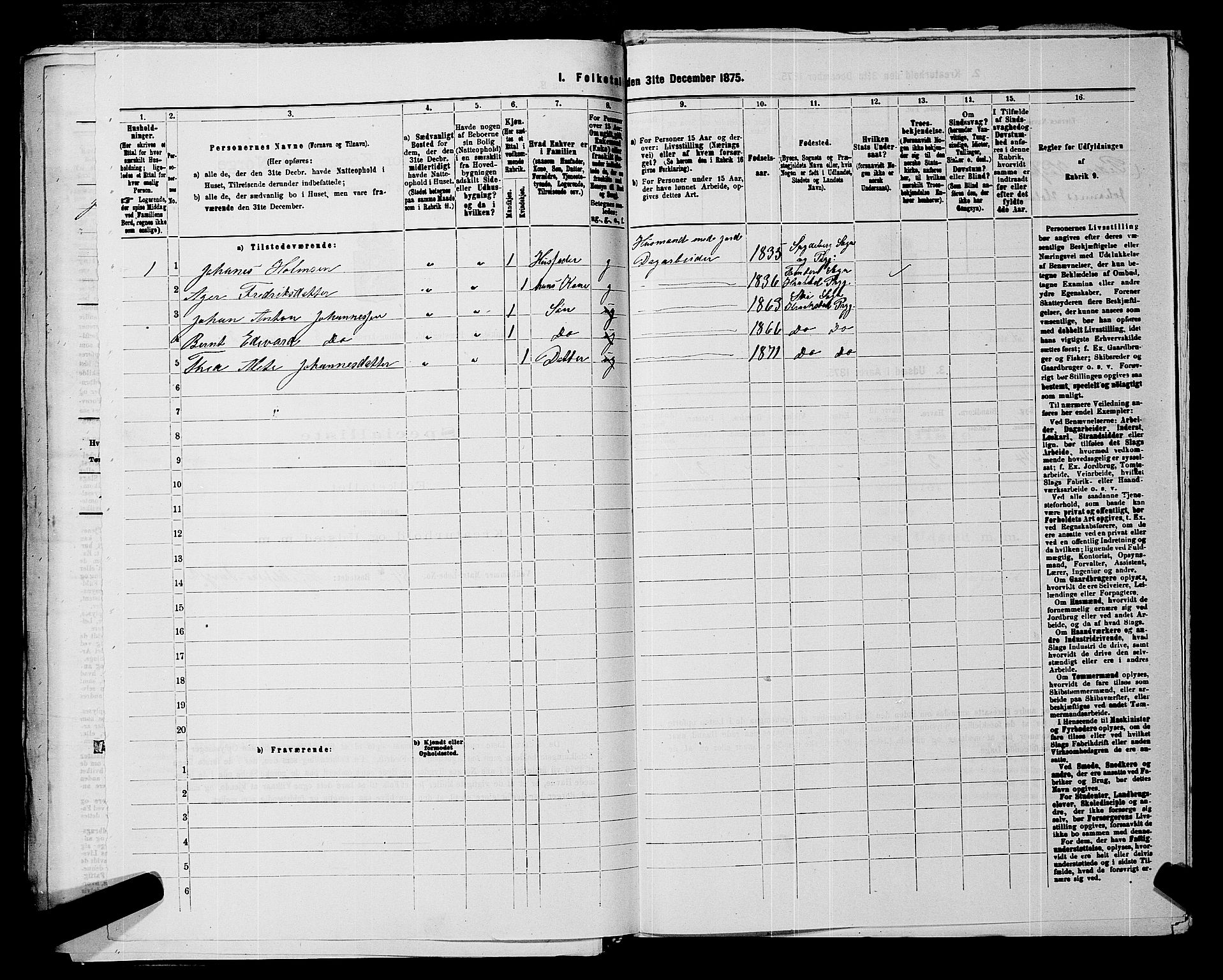 RA, 1875 census for 0212P Kråkstad, 1875, p. 1065