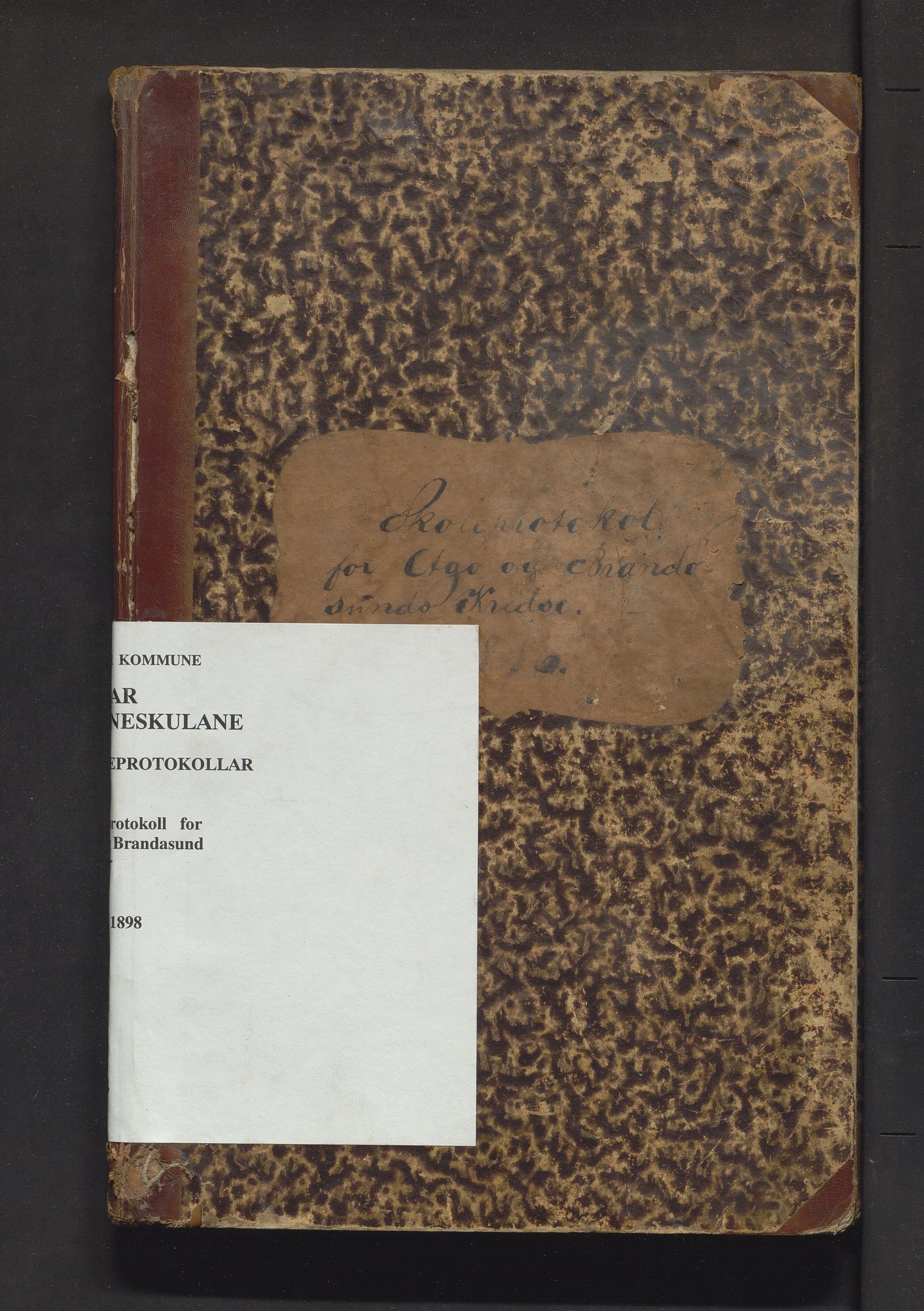 Fitjar kommune. Barneskulane, IKAH/1222-231/F/Fa/L0014: Skuleprotokoll for Aga og Brandasund krinsar, 1886-1898