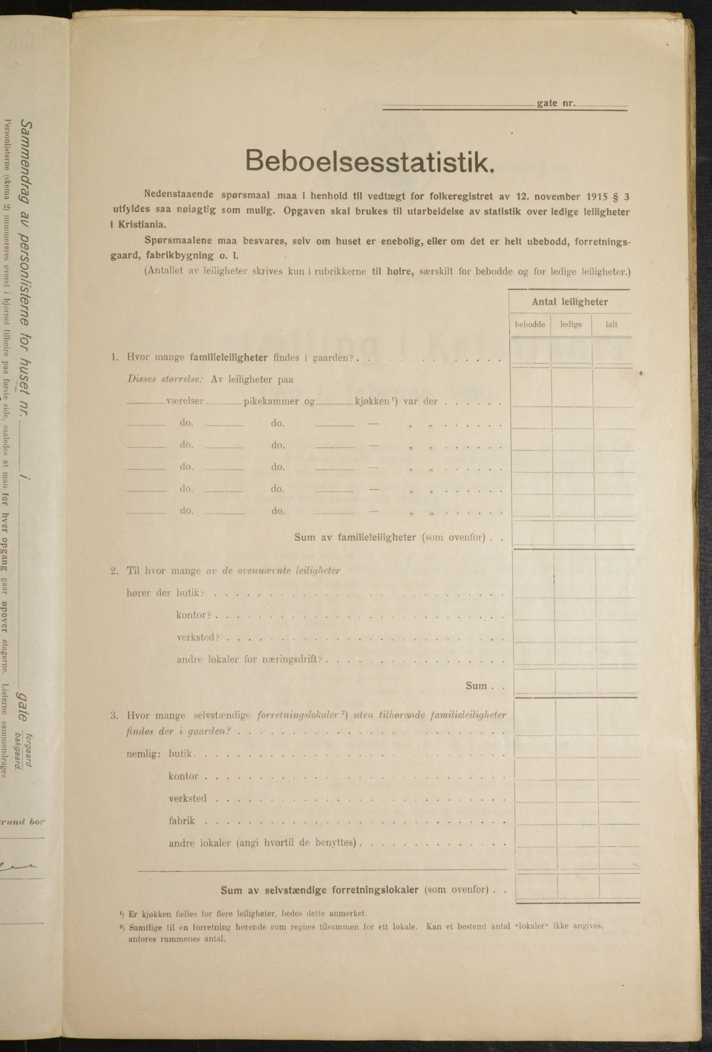 OBA, Municipal Census 1916 for Kristiania, 1916, p. 41489