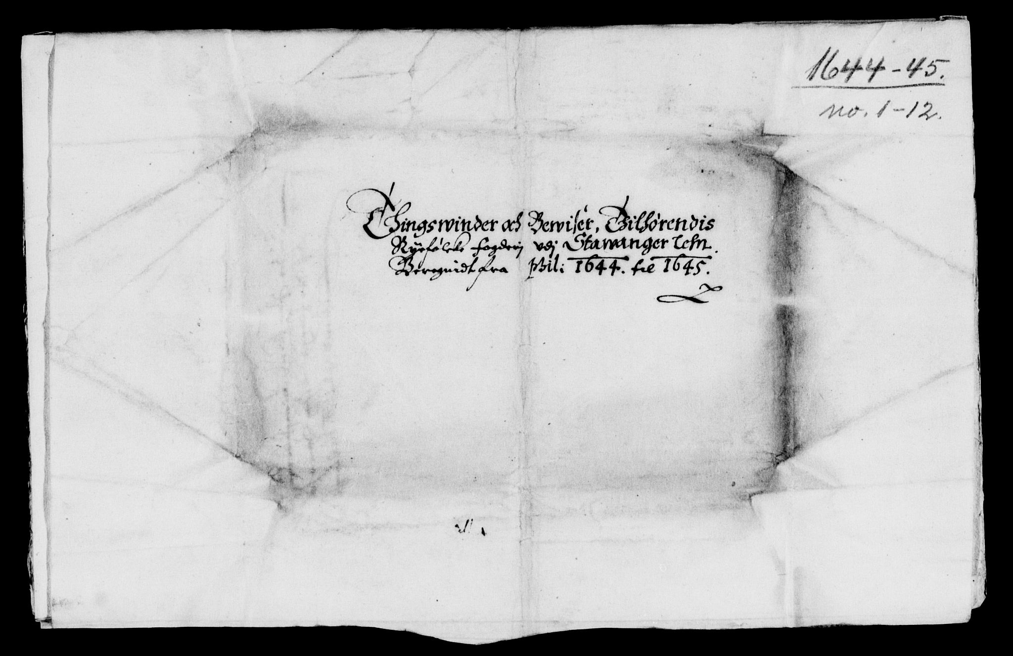 Rentekammeret inntil 1814, Reviderte regnskaper, Lensregnskaper, AV/RA-EA-5023/R/Rb/Rbs/L0028: Stavanger len, 1642-1645