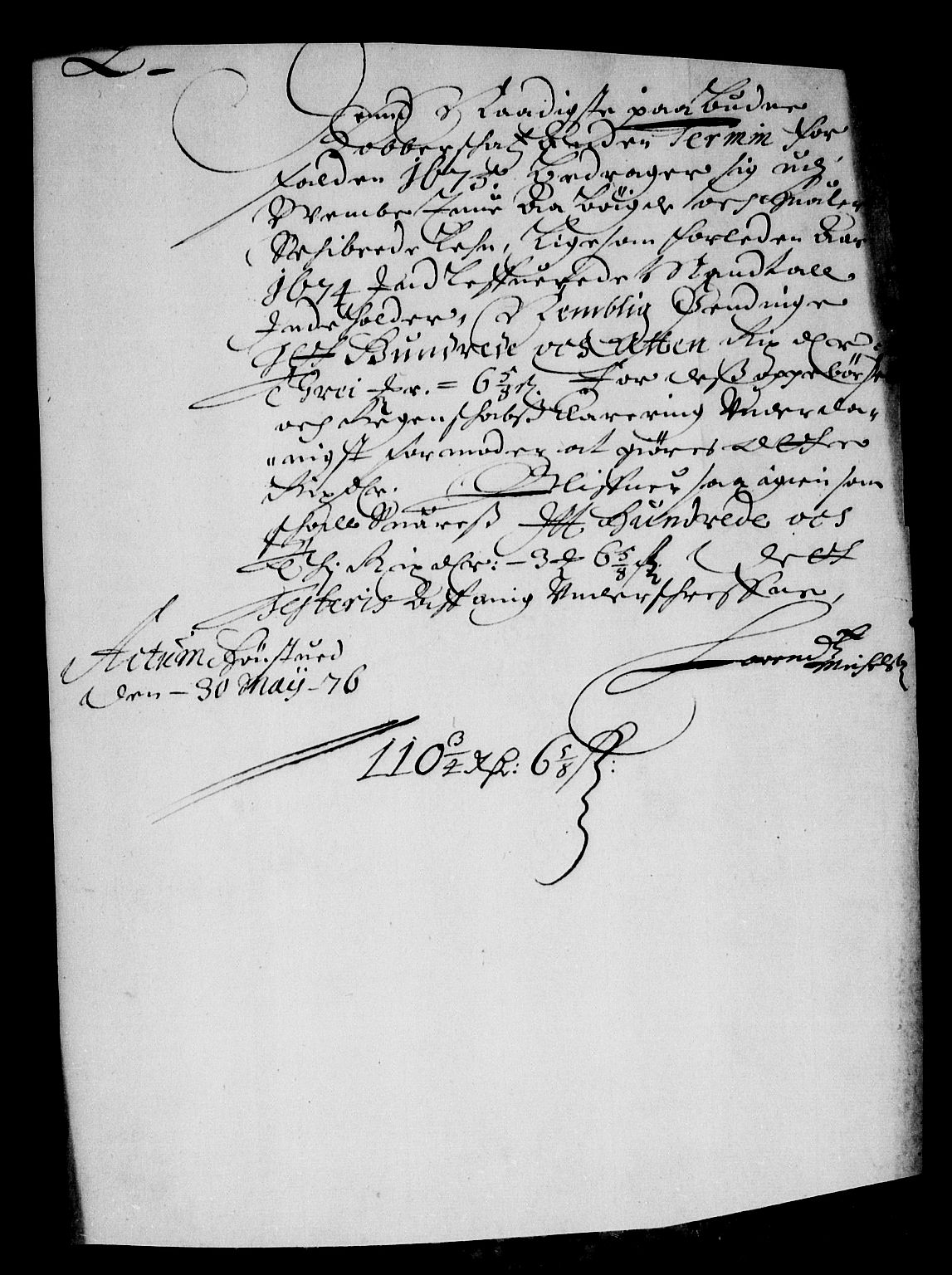 Rentekammeret inntil 1814, Reviderte regnskaper, Stiftamtstueregnskaper, Landkommissariatet på Akershus og Akershus stiftamt, AV/RA-EA-5869/R/Rb/L0111: Akershus stiftamt, 1675