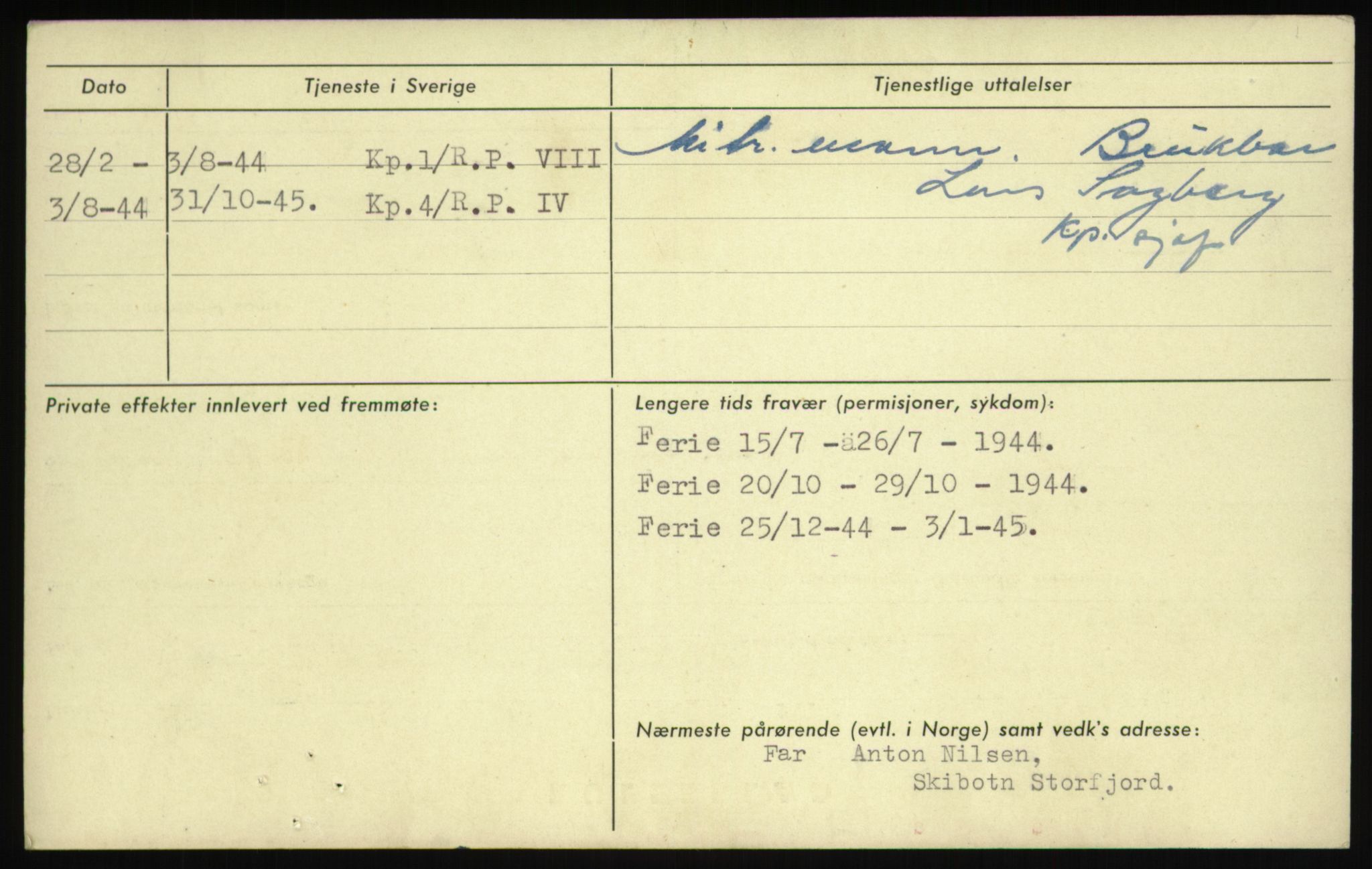 Forsvaret, Troms infanteriregiment nr. 16, AV/RA-RAFA-3146/P/Pa/L0021: Rulleblad for regimentets menige mannskaper, årsklasse 1937, 1937, p. 828