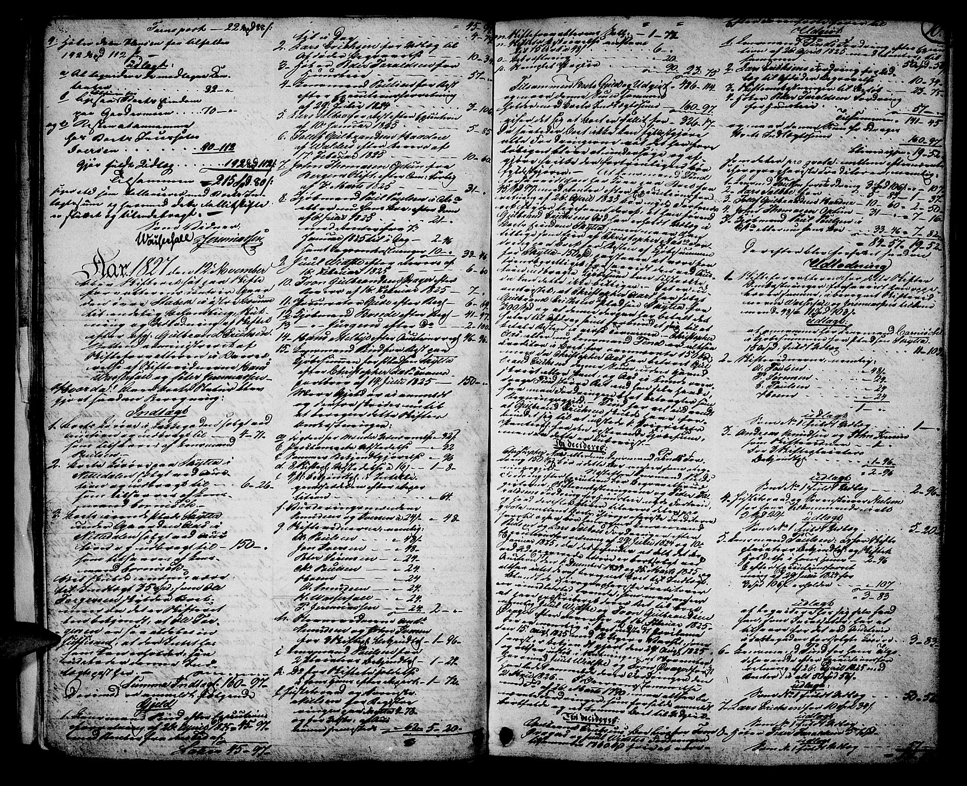 Aker sorenskriveri, AV/SAO-A-10895/H/Hb/L0021: Skifteprotokoll, 1827-1832, p. 9b-10a