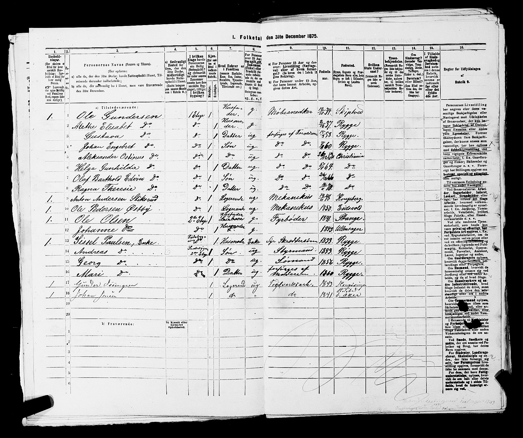 RA, 1875 census for 0301 Kristiania, 1875, p. 8690