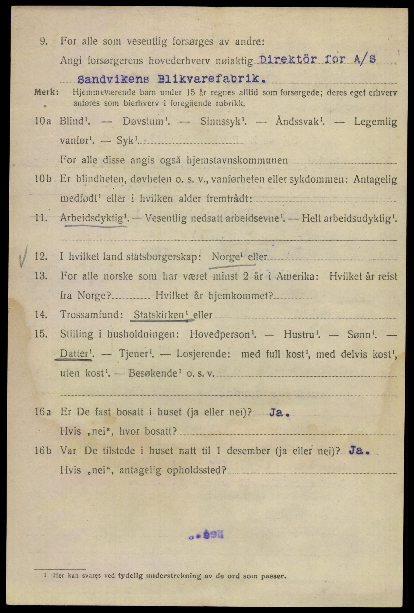 SAO, 1920 census for Kristiania, 1920, p. 432676