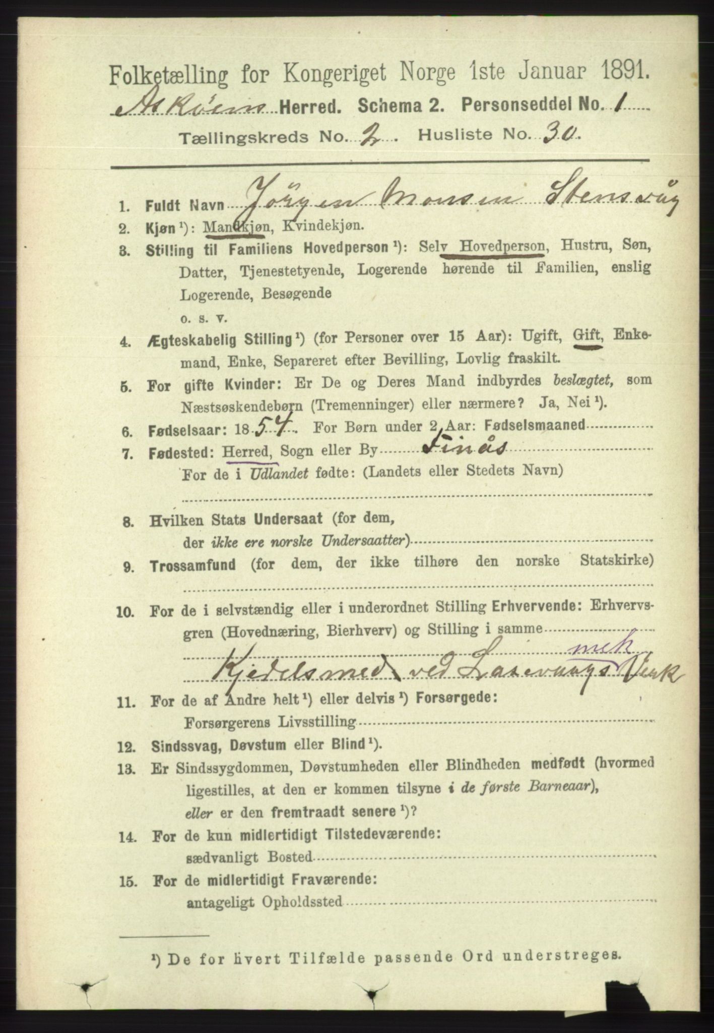 RA, 1891 census for 1247 Askøy, 1891, p. 1586