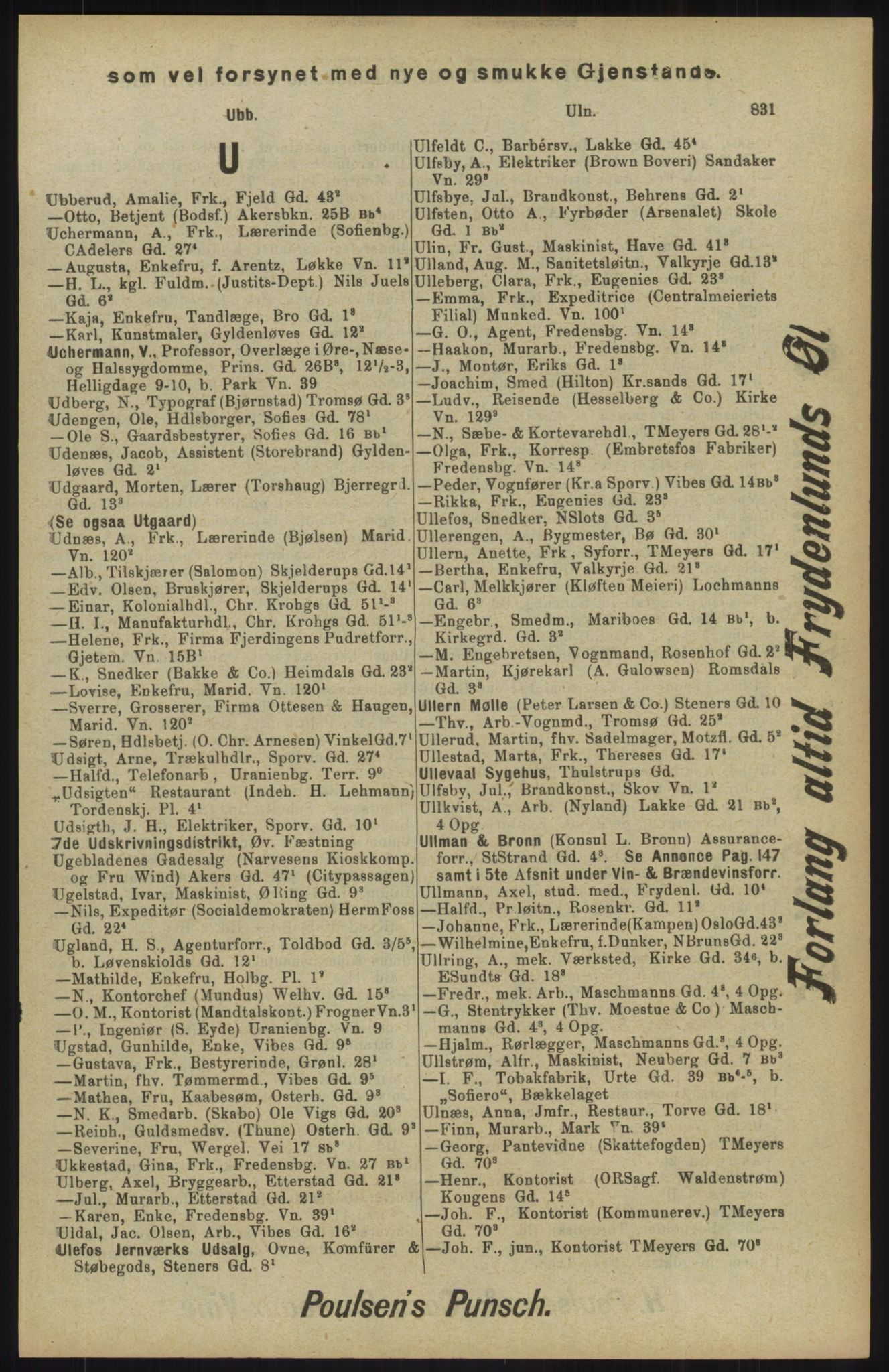 Kristiania/Oslo adressebok, PUBL/-, 1904, p. 831