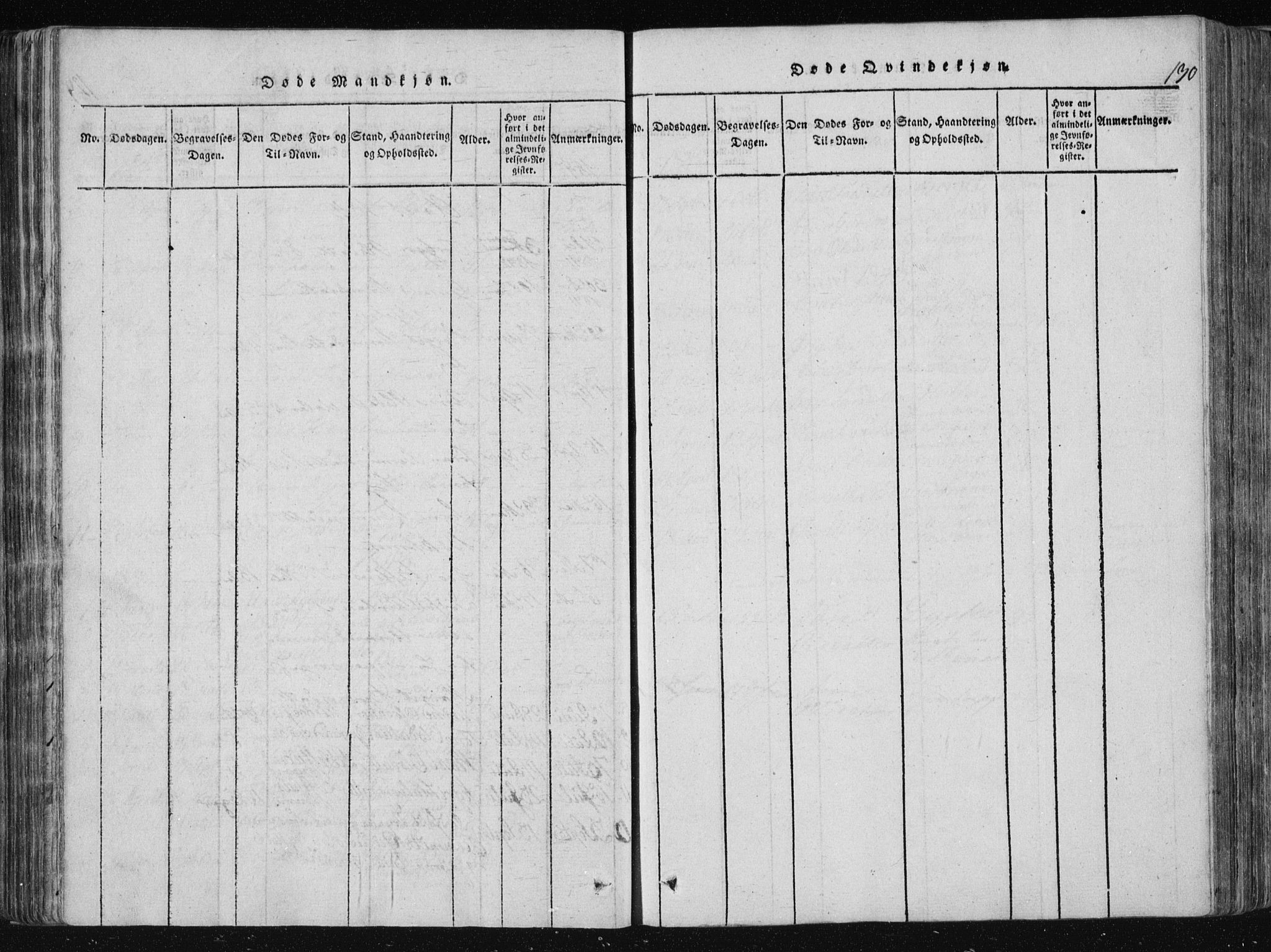 Vinje kirkebøker, SAKO/A-312/F/Fa/L0003: Parish register (official) no. I 3, 1814-1843, p. 130