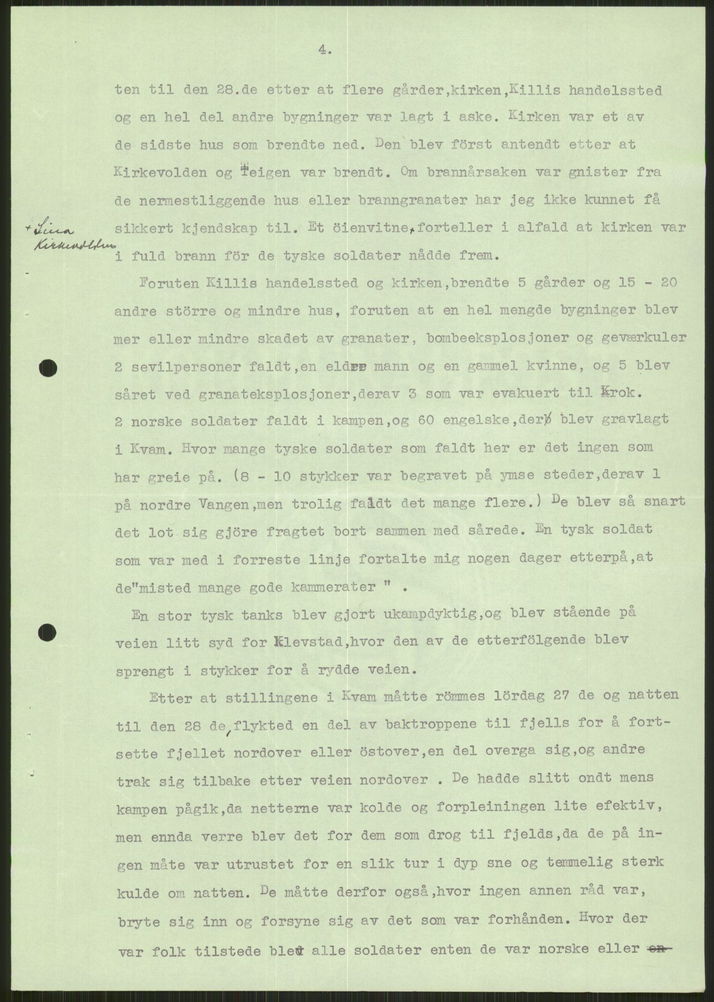 Forsvaret, Forsvarets krigshistoriske avdeling, AV/RA-RAFA-2017/Y/Ya/L0014: II-C-11-31 - Fylkesmenn.  Rapporter om krigsbegivenhetene 1940., 1940, p. 102