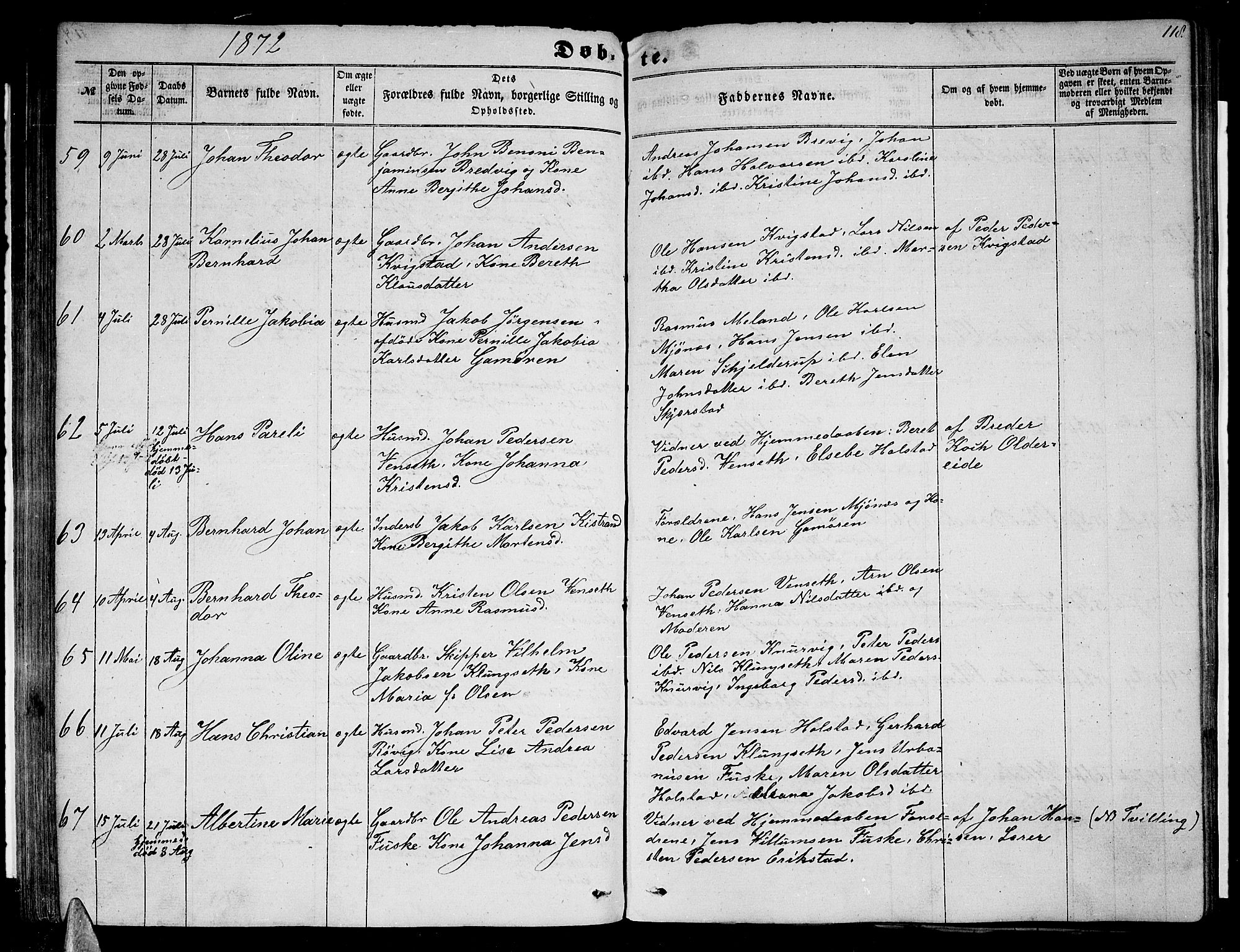 Ministerialprotokoller, klokkerbøker og fødselsregistre - Nordland, AV/SAT-A-1459/852/L0753: Parish register (copy) no. 852C04, 1856-1877, p. 118