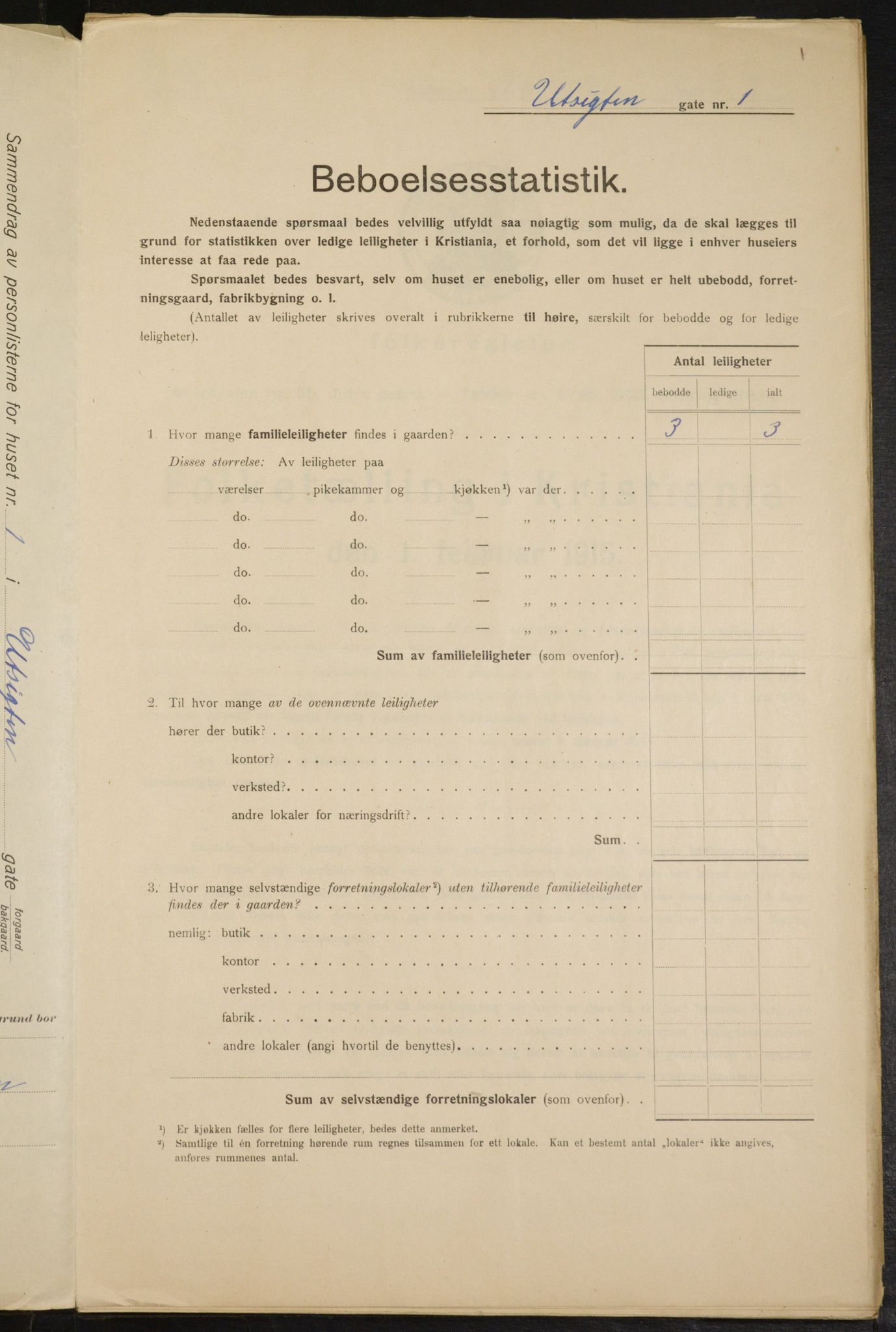 OBA, Municipal Census 1915 for Kristiania, 1915, p. 121949