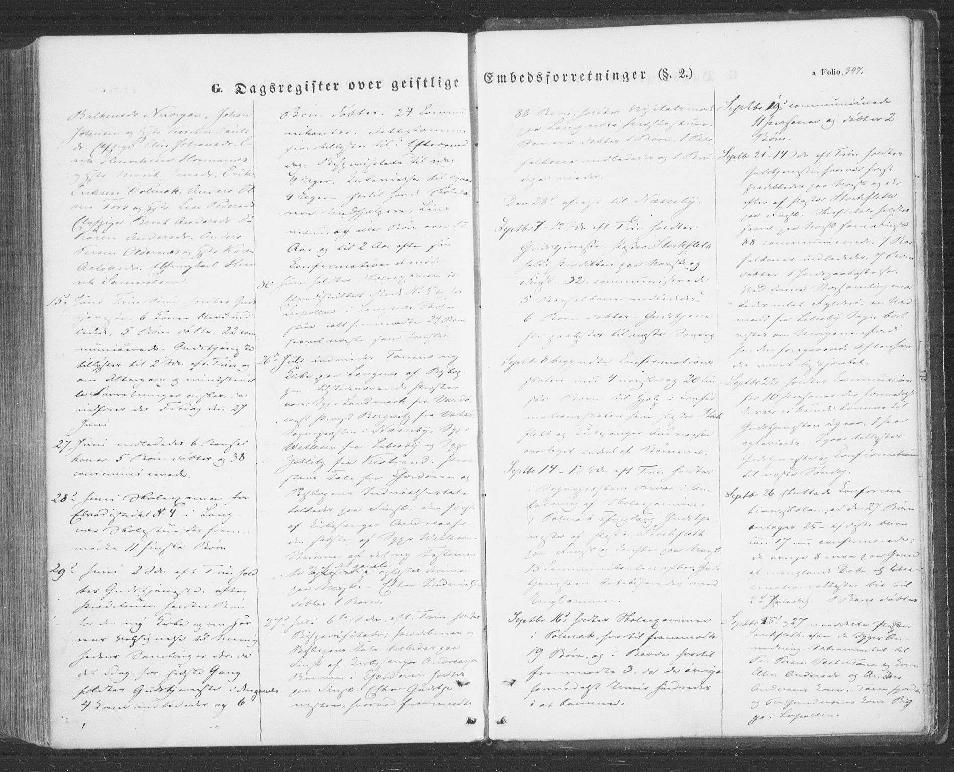 Tana sokneprestkontor, SATØ/S-1334/H/Ha/L0001kirke: Parish register (official) no. 1, 1846-1861, p. 347