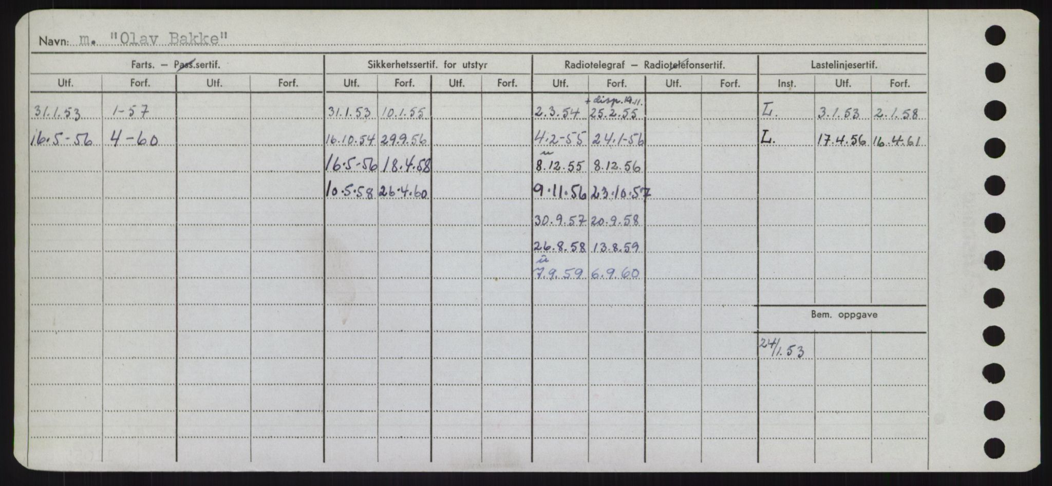 Sjøfartsdirektoratet med forløpere, Skipsmålingen, RA/S-1627/H/Hd/L0028: Fartøy, O, p. 186