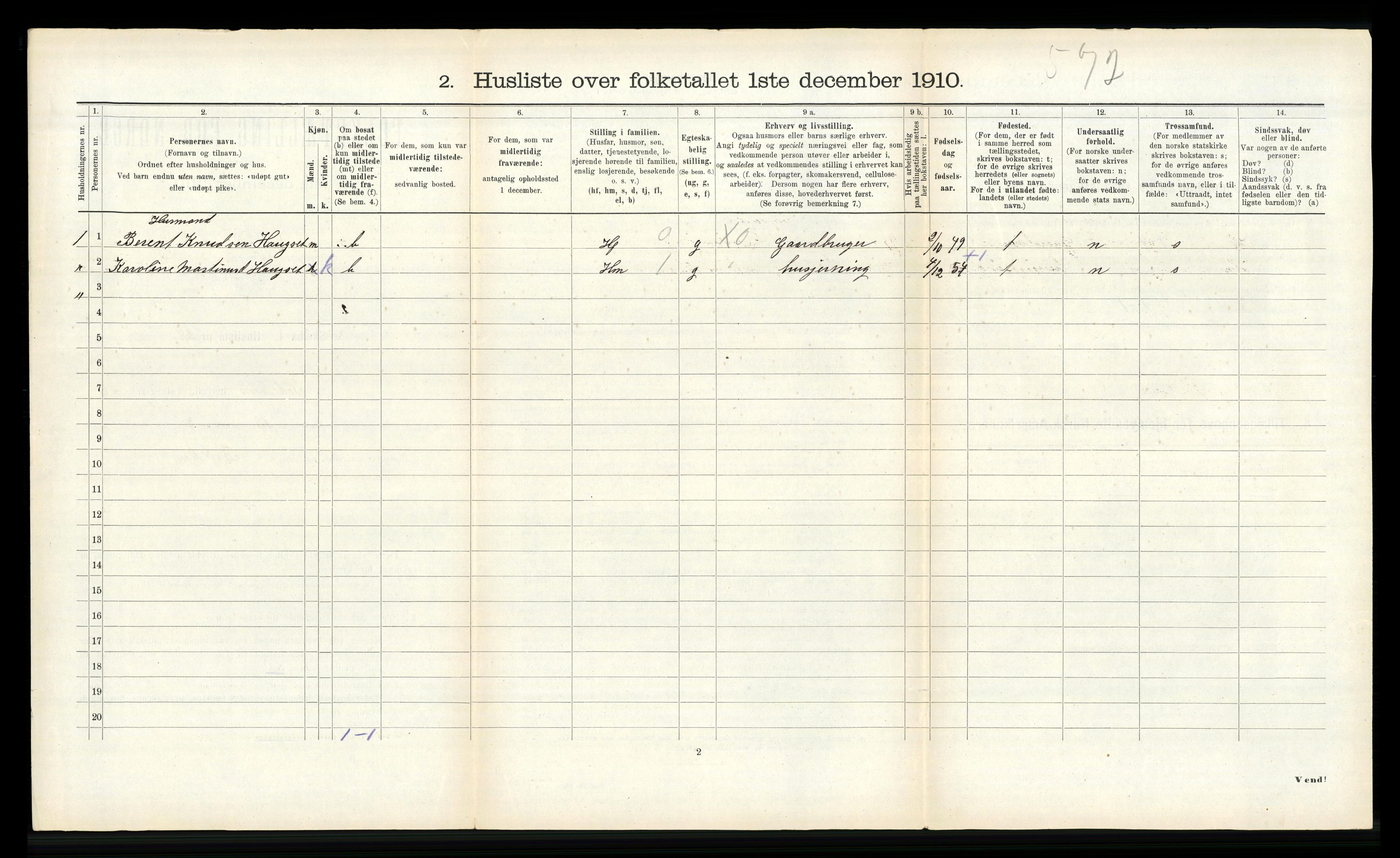 RA, 1910 census for Sykkylven, 1910, p. 264