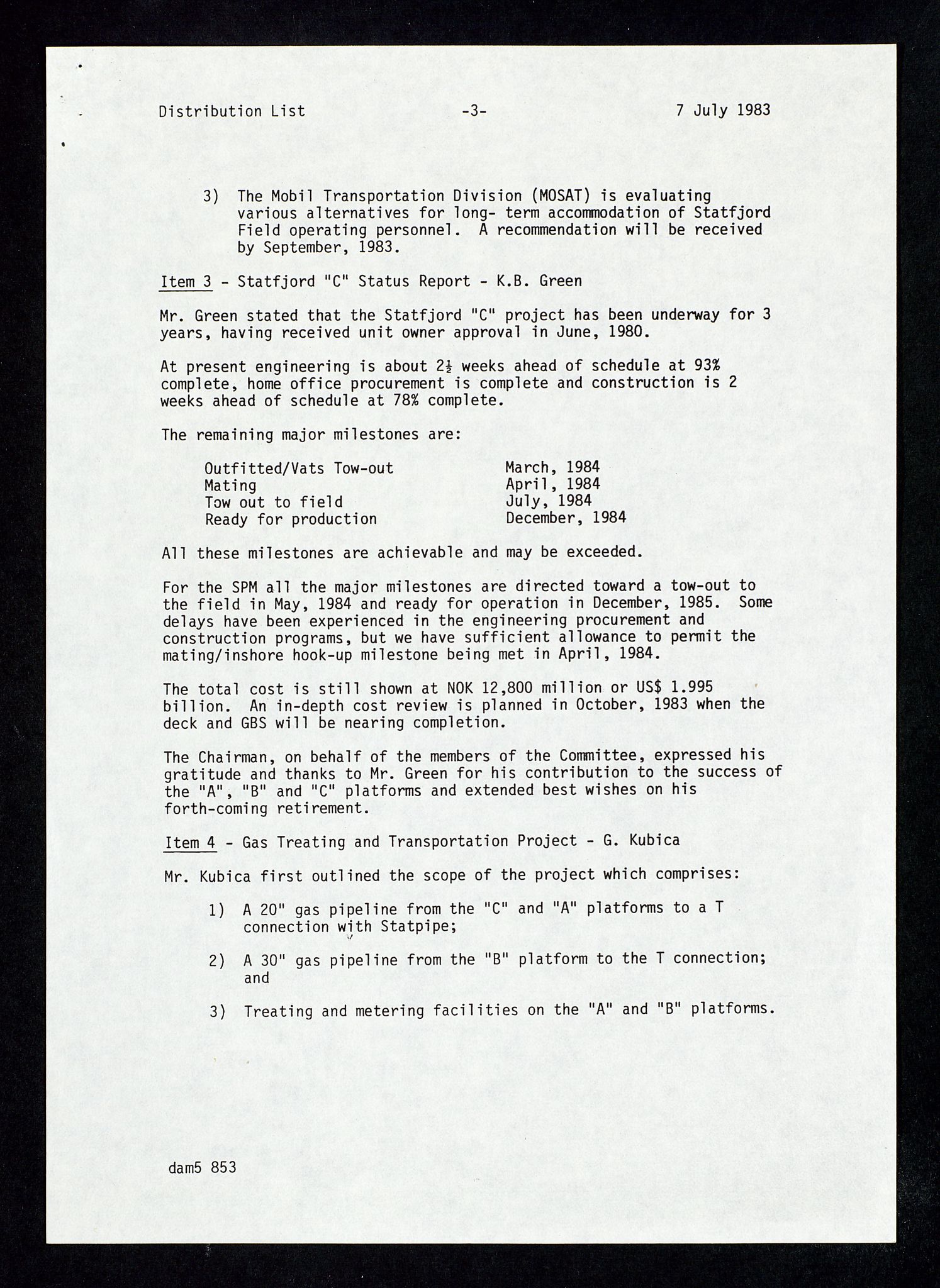 Pa 1578 - Mobil Exploration Norway Incorporated, AV/SAST-A-102024/4/D/Da/L0168: Sak og korrespondanse og styremøter, 1973-1986, p. 187