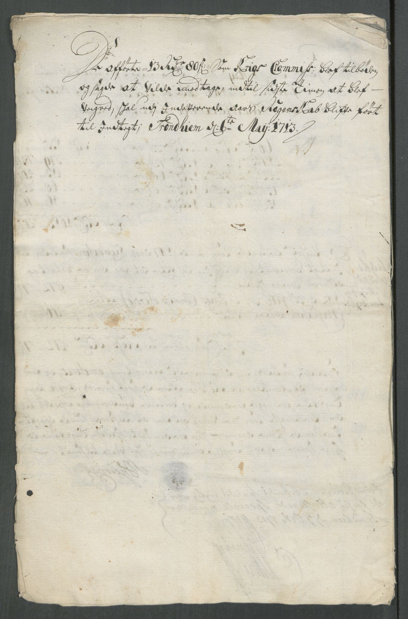 Rentekammeret inntil 1814, Reviderte regnskaper, Fogderegnskap, AV/RA-EA-4092/R61/L4113: Fogderegnskap Strinda og Selbu, 1712-1713, p. 11