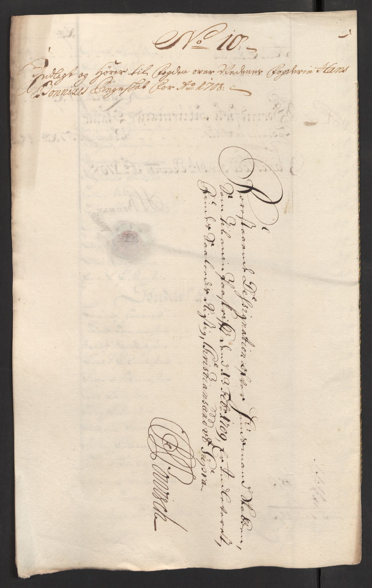 Rentekammeret inntil 1814, Reviderte regnskaper, Fogderegnskap, AV/RA-EA-4092/R39/L2318: Fogderegnskap Nedenes, 1706-1709, p. 285