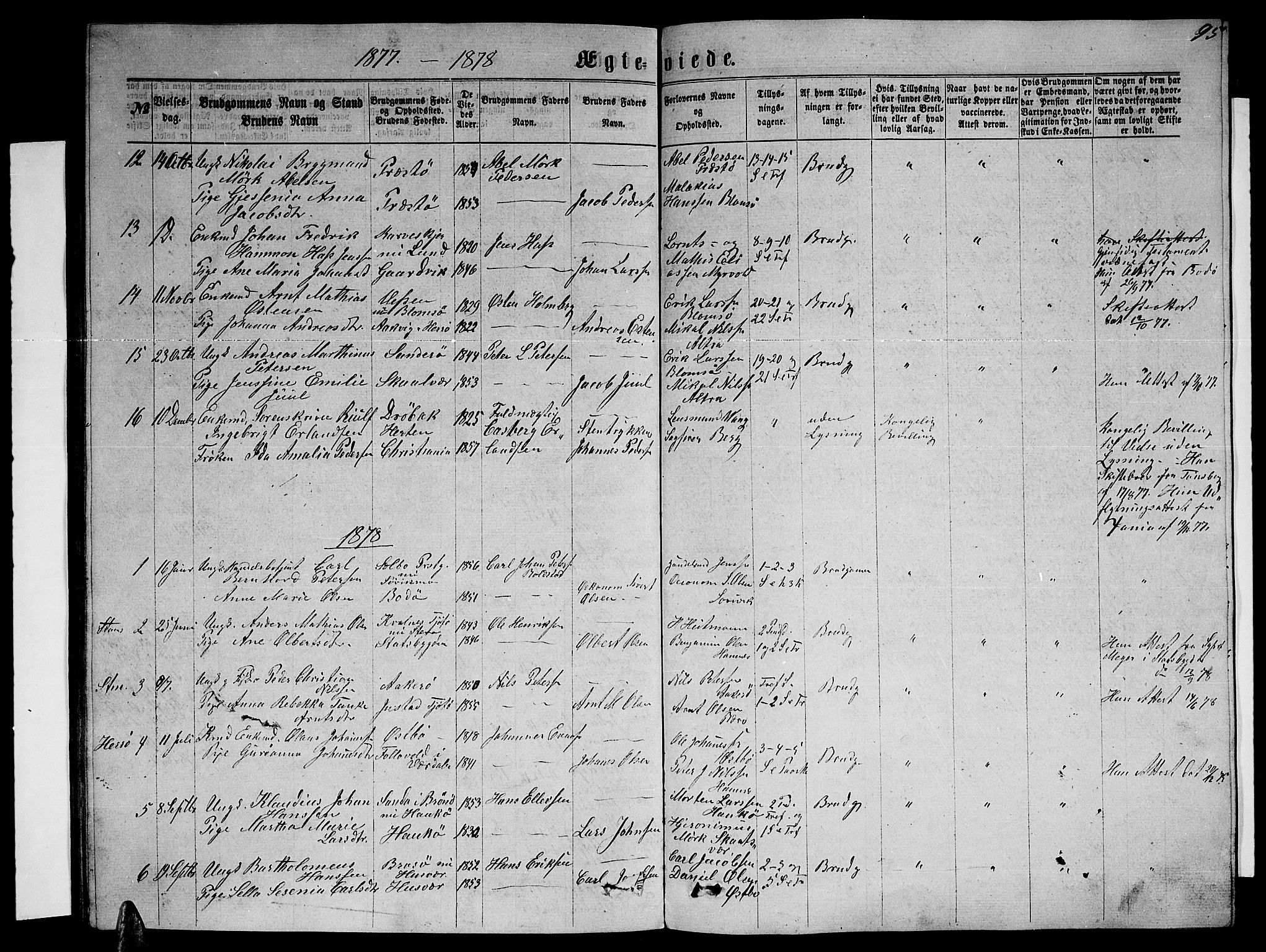 Ministerialprotokoller, klokkerbøker og fødselsregistre - Nordland, SAT/A-1459/830/L0461: Parish register (copy) no. 830C03, 1866-1881, p. 95