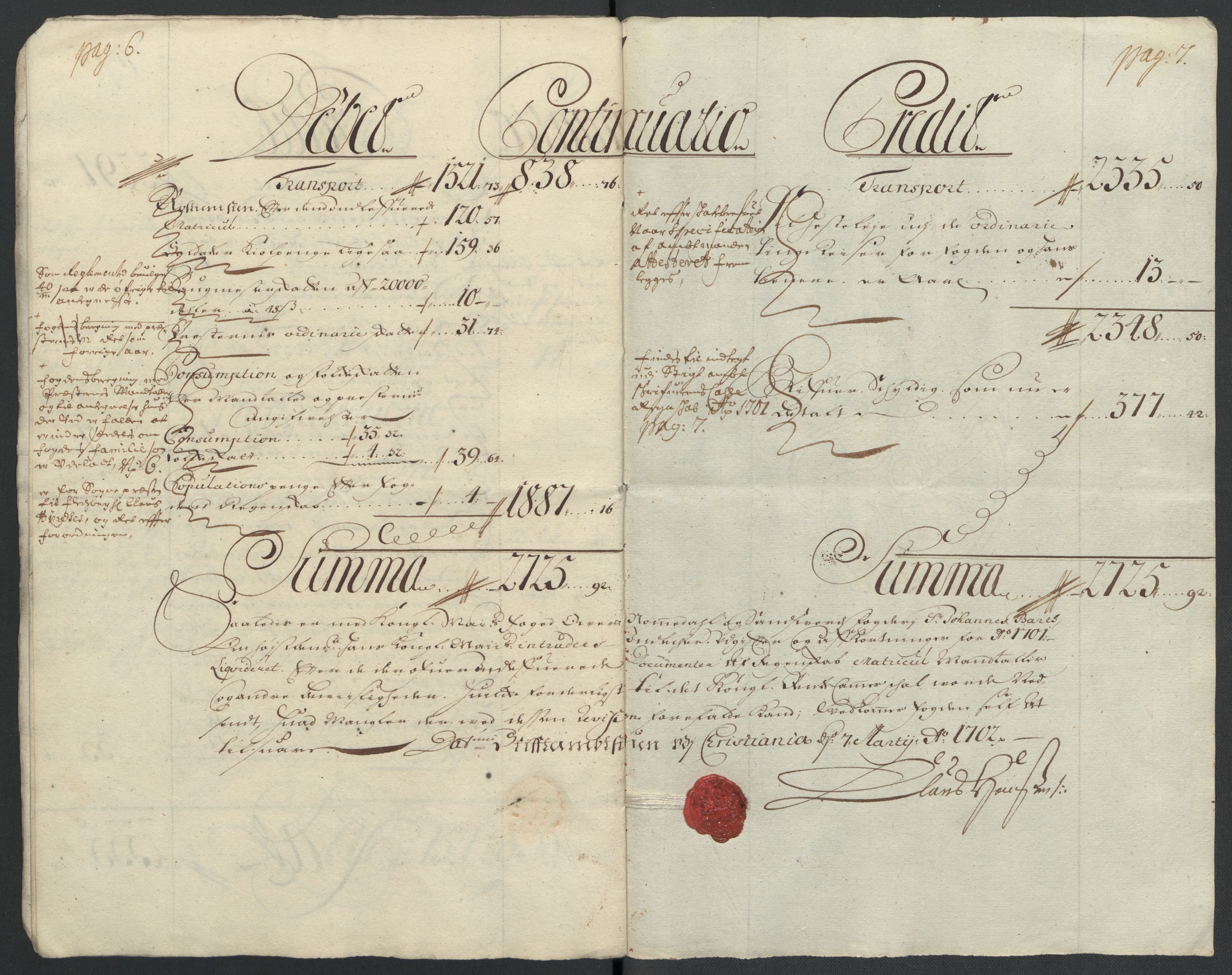 Rentekammeret inntil 1814, Reviderte regnskaper, Fogderegnskap, AV/RA-EA-4092/R24/L1579: Fogderegnskap Numedal og Sandsvær, 1701, p. 99