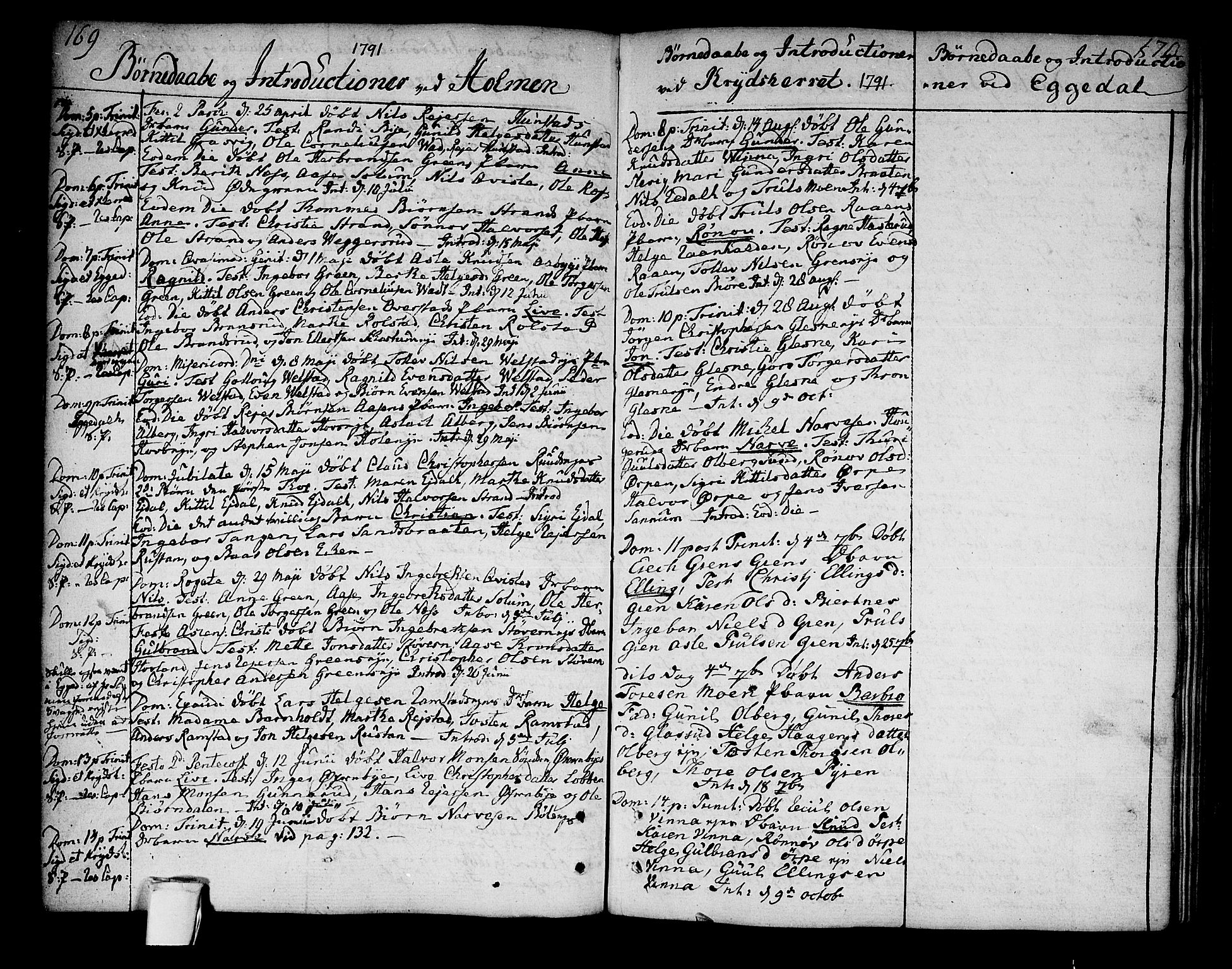 Sigdal kirkebøker, AV/SAKO-A-245/F/Fa/L0002: Parish register (official) no. I 2, 1778-1792, p. 169-170