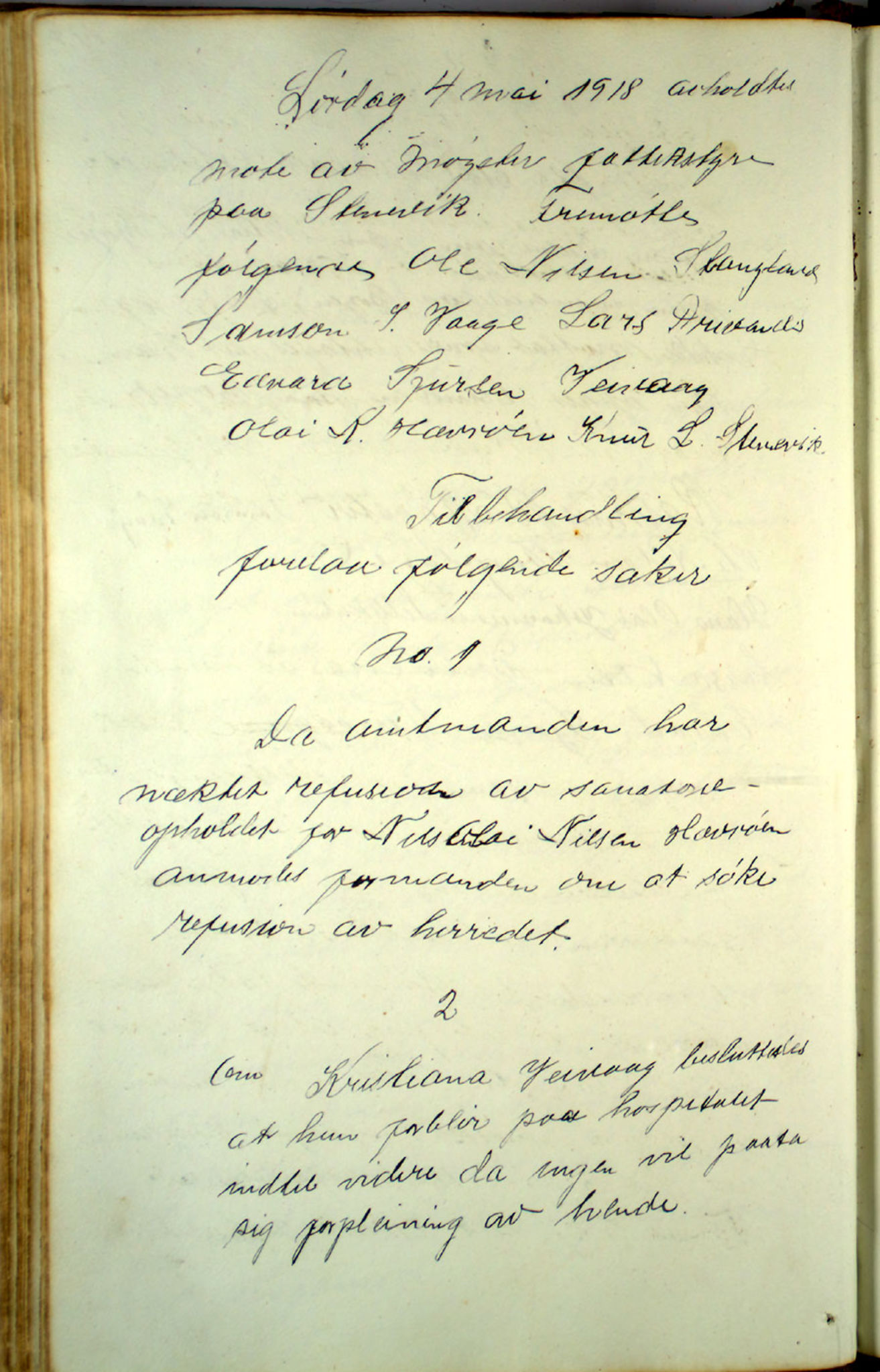 Austevoll kommune. Fattigstyret, IKAH/1244-311/A/Aa/L0001: Møtebok for Møgster fattigkommisjon og fattigstyre, 1846-1920, p. 193b