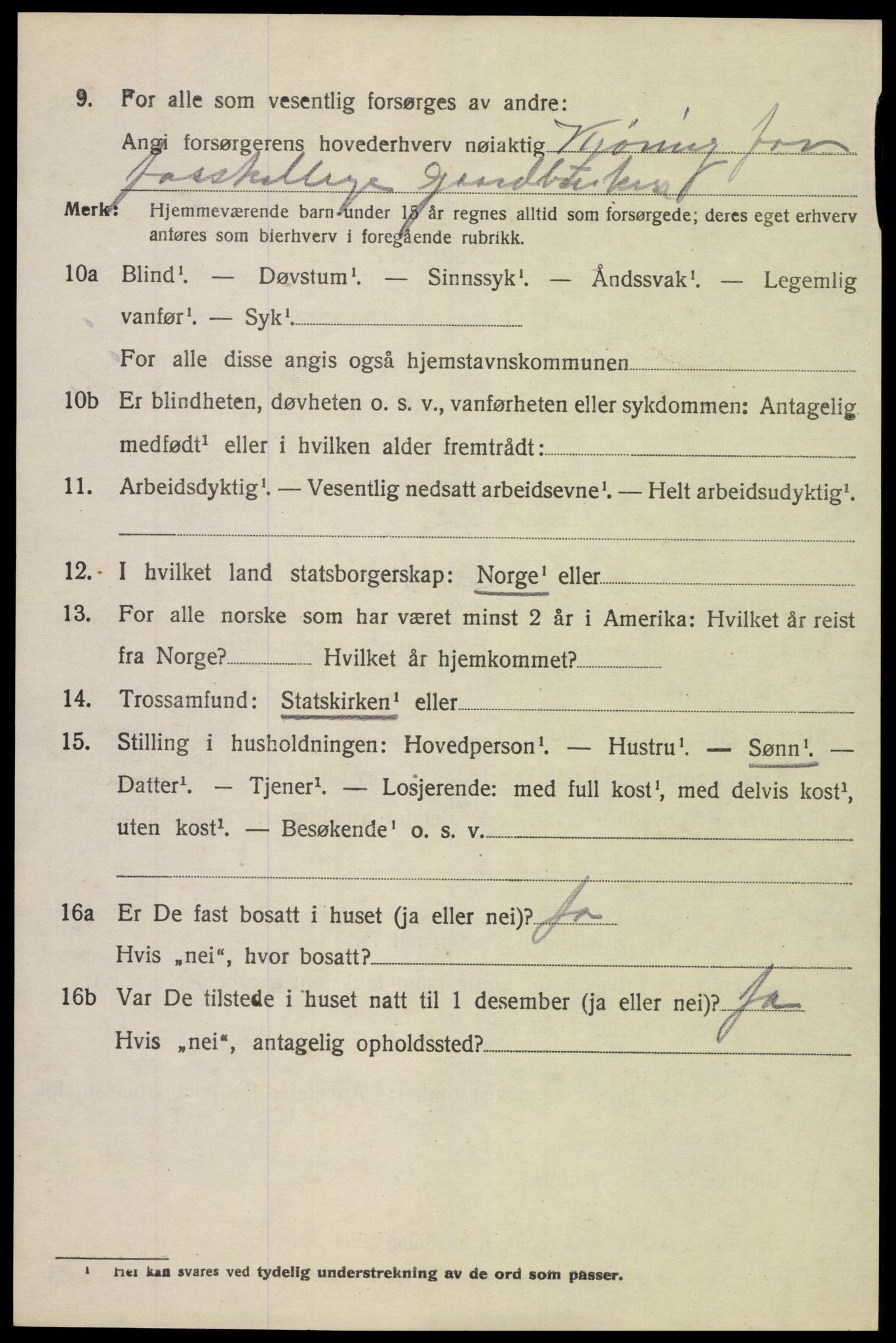 SAK, 1920 census for Søndeled, 1920, p. 1346