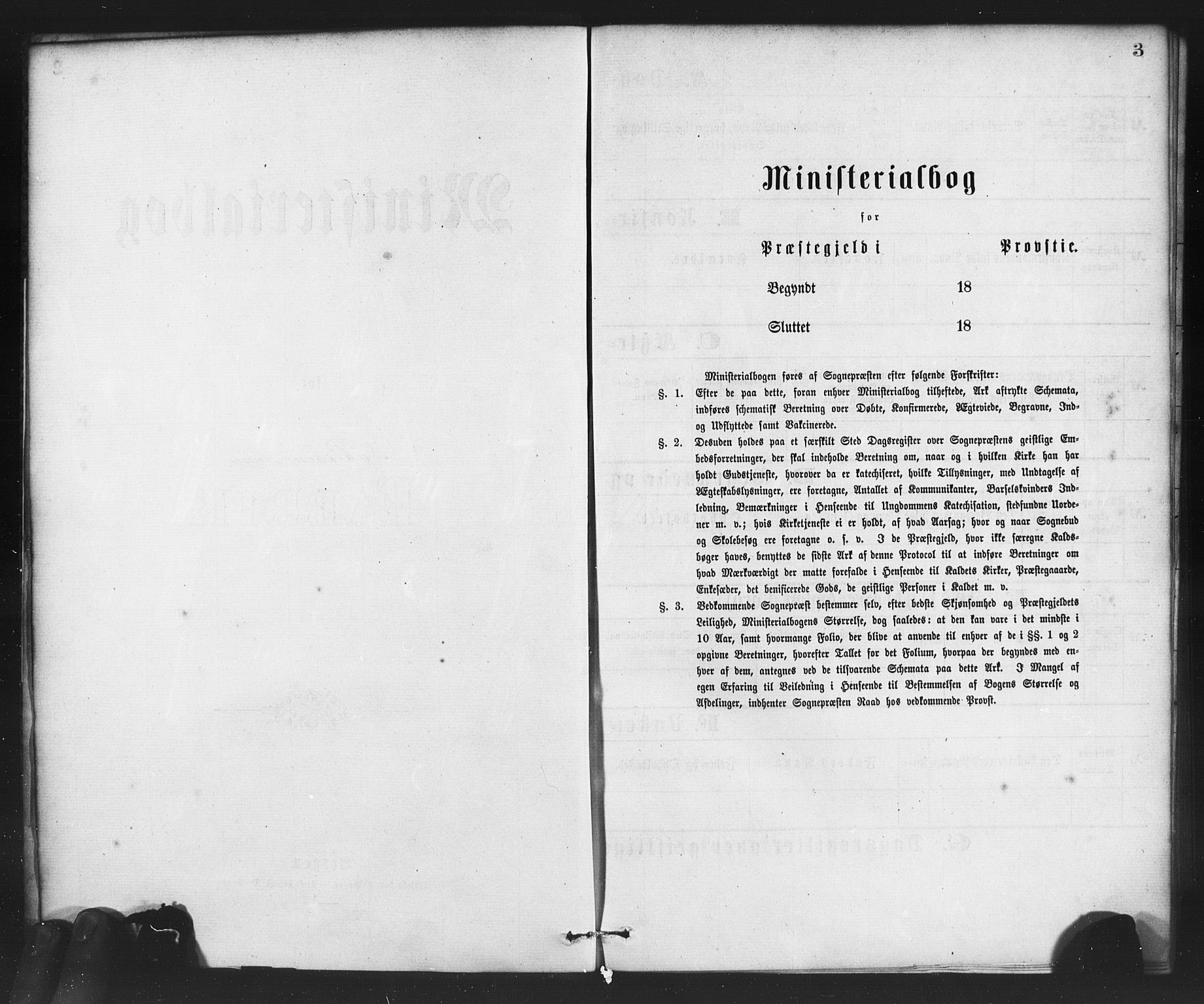 Nykirken Sokneprestembete, SAB/A-77101/H/Haa/L0026: Parish register (official) no. C 5, 1870-1886, p. 3