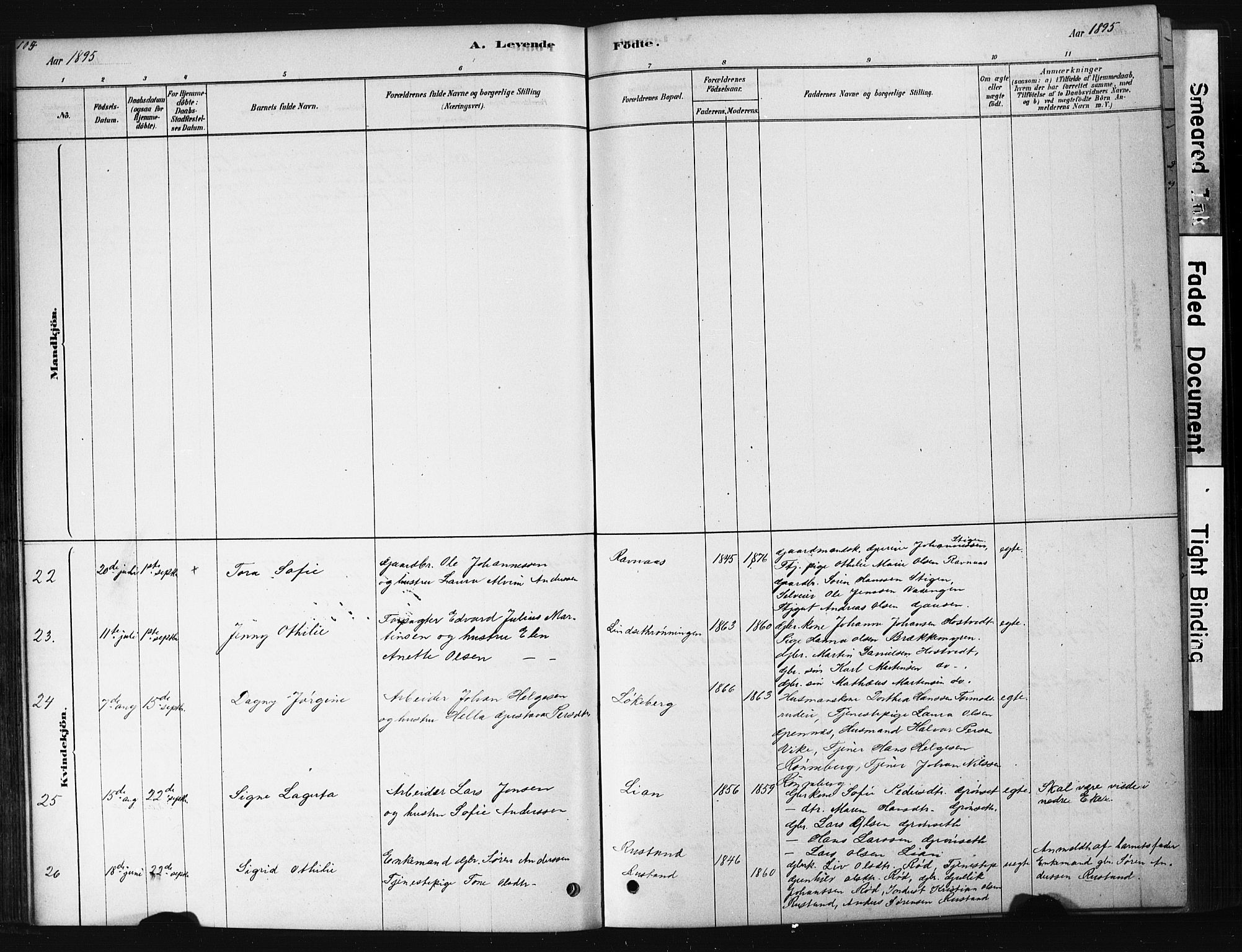 Hof kirkebøker, AV/SAKO-A-64/G/Ga/L0004: Parish register (copy) no. I 4, 1878-1930, p. 105