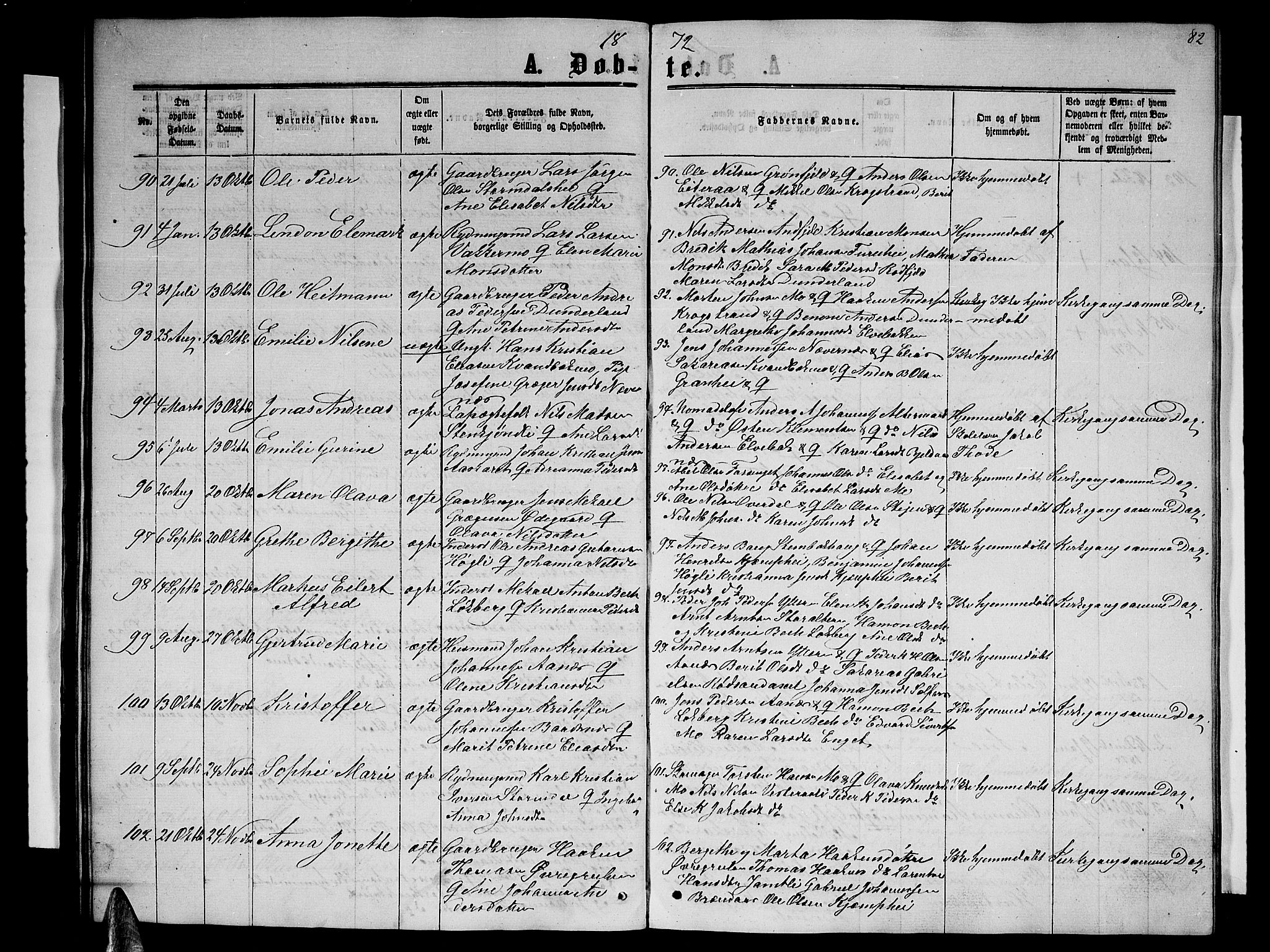 Ministerialprotokoller, klokkerbøker og fødselsregistre - Nordland, SAT/A-1459/827/L0415: Parish register (copy) no. 827C04, 1864-1886, p. 82