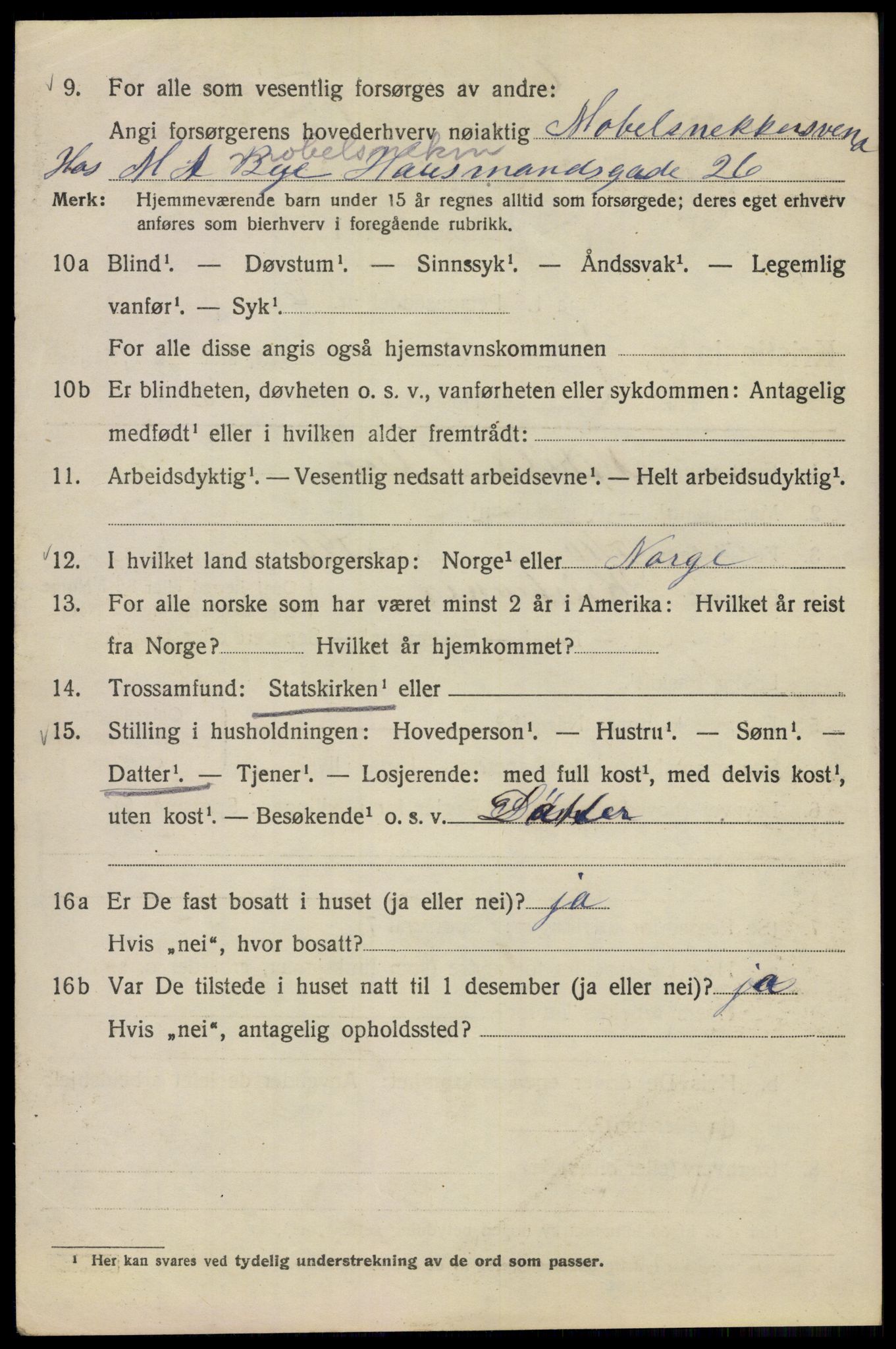 SAO, 1920 census for Kristiania, 1920, p. 226842