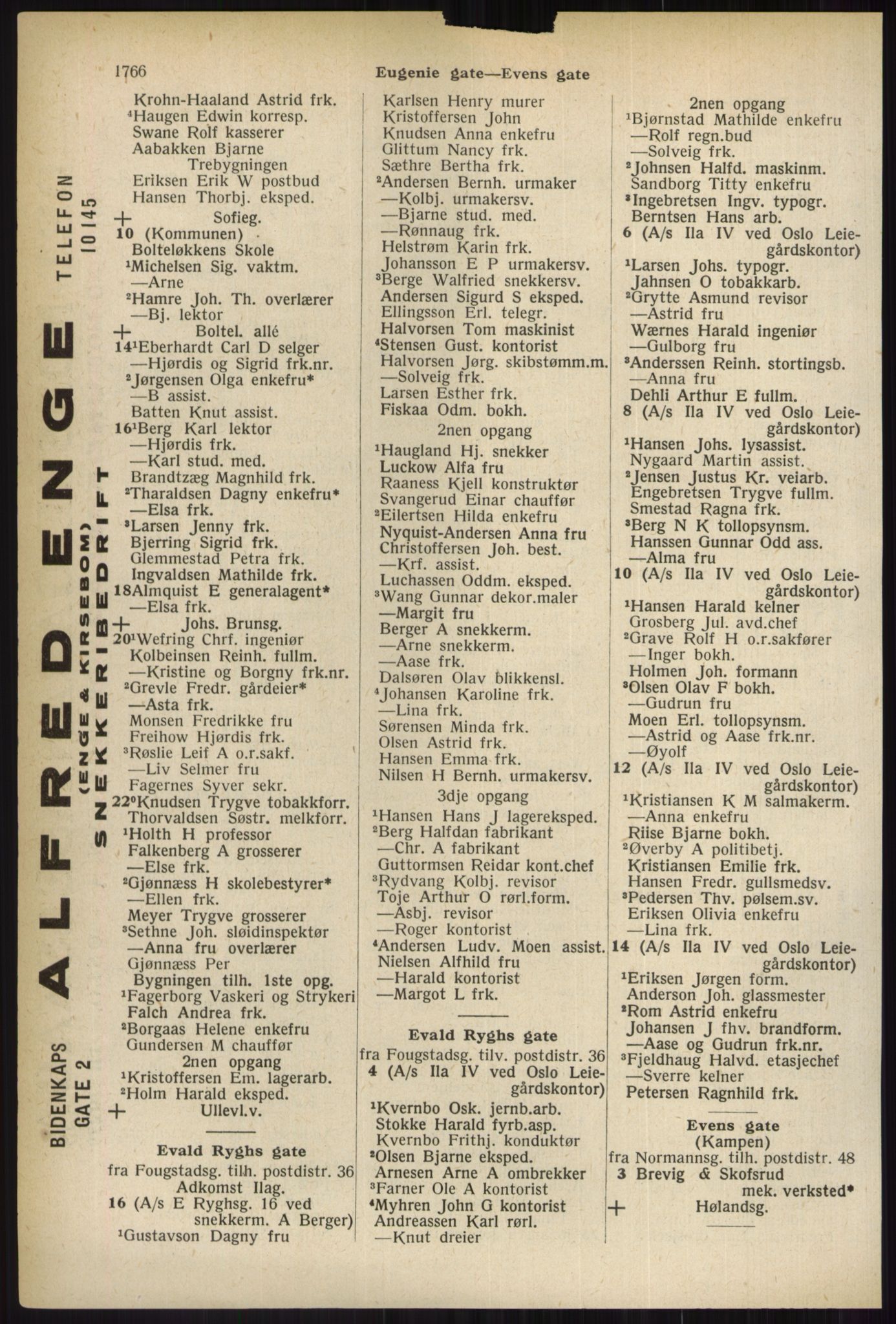 Kristiania/Oslo adressebok, PUBL/-, 1937, p. 1766