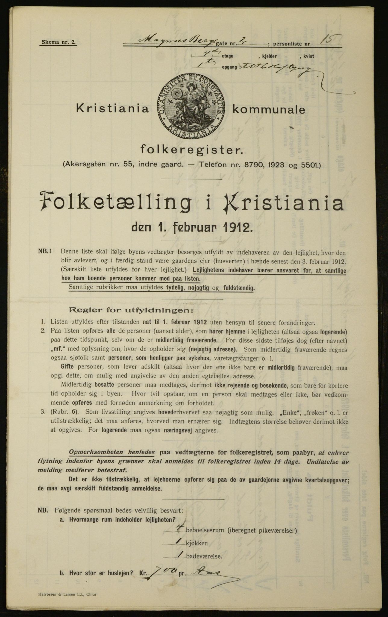 OBA, Municipal Census 1912 for Kristiania, 1912, p. 59435