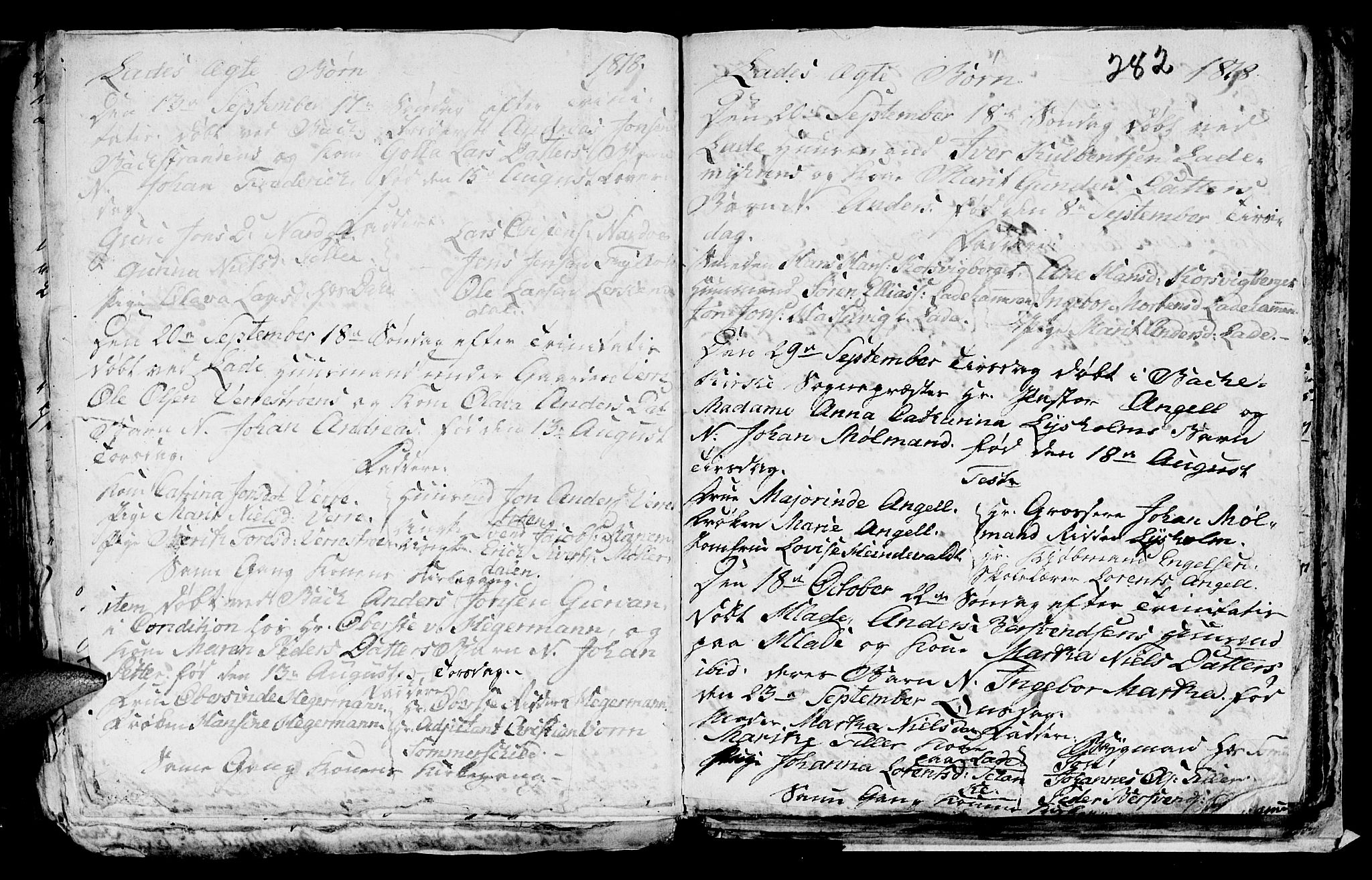 Ministerialprotokoller, klokkerbøker og fødselsregistre - Sør-Trøndelag, SAT/A-1456/606/L0305: Parish register (copy) no. 606C01, 1757-1819, p. 282