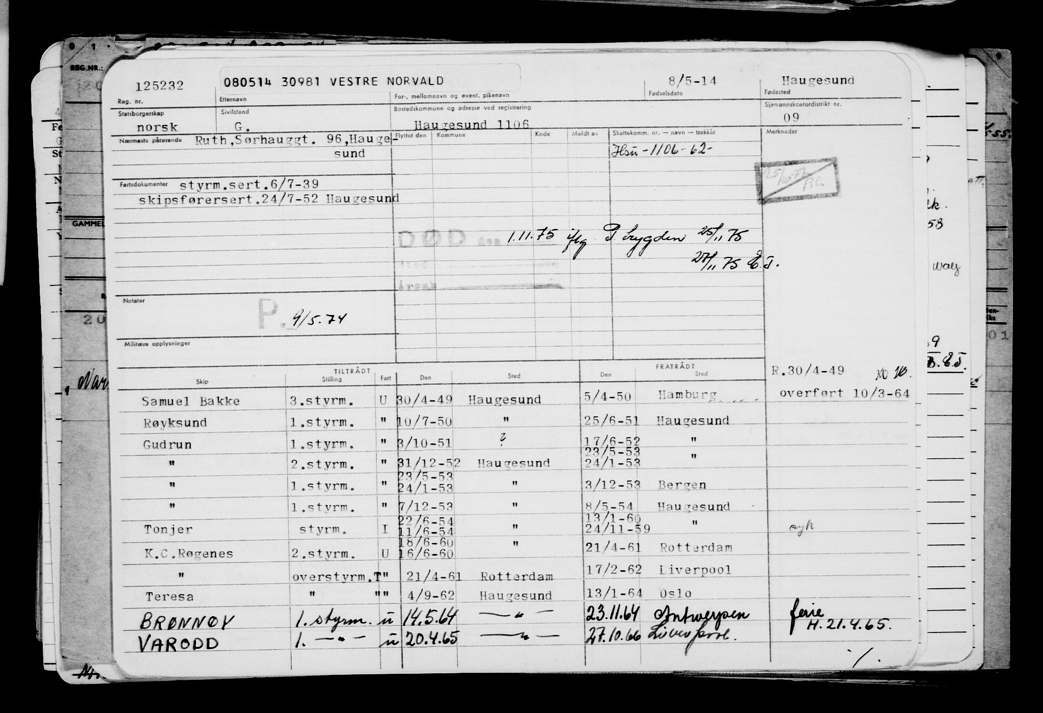 Direktoratet for sjømenn, AV/RA-S-3545/G/Gb/L0120: Hovedkort, 1914, p. 526